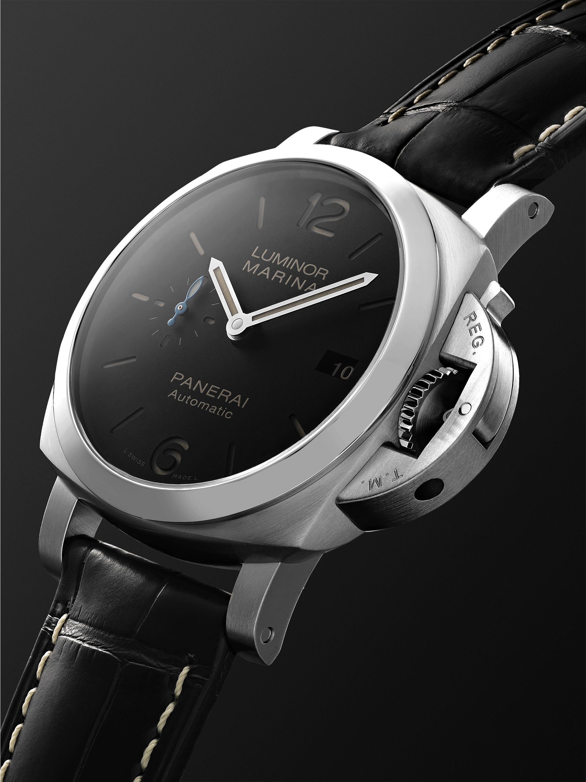PANERAI Luminor Marina 42mm Automatic Stainless Steel and Alligator Watch, Ref. No. PAM01392