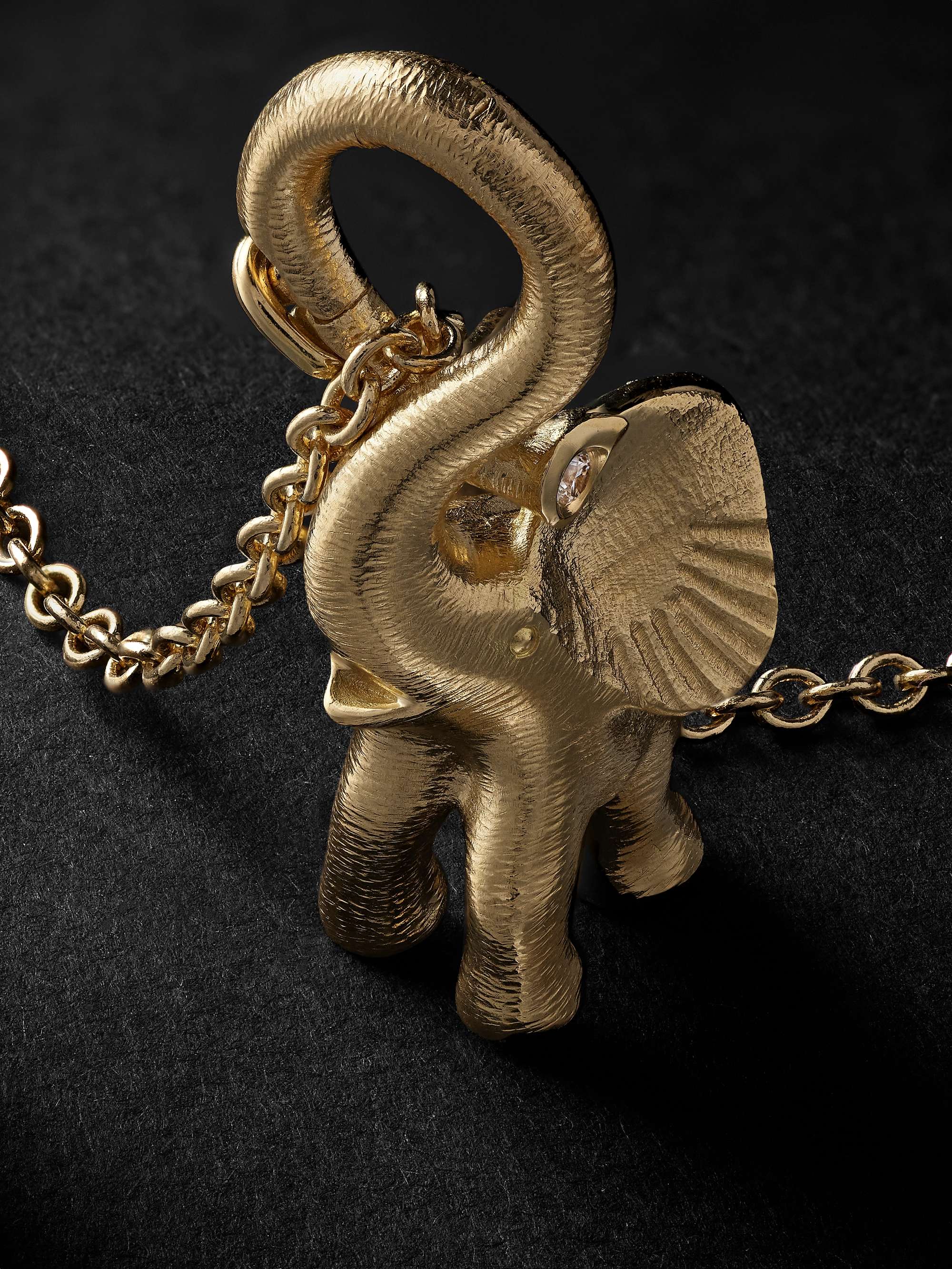 OLE LYNGGAARD COPENHAGEN Elephant Gold Diamond Pendant