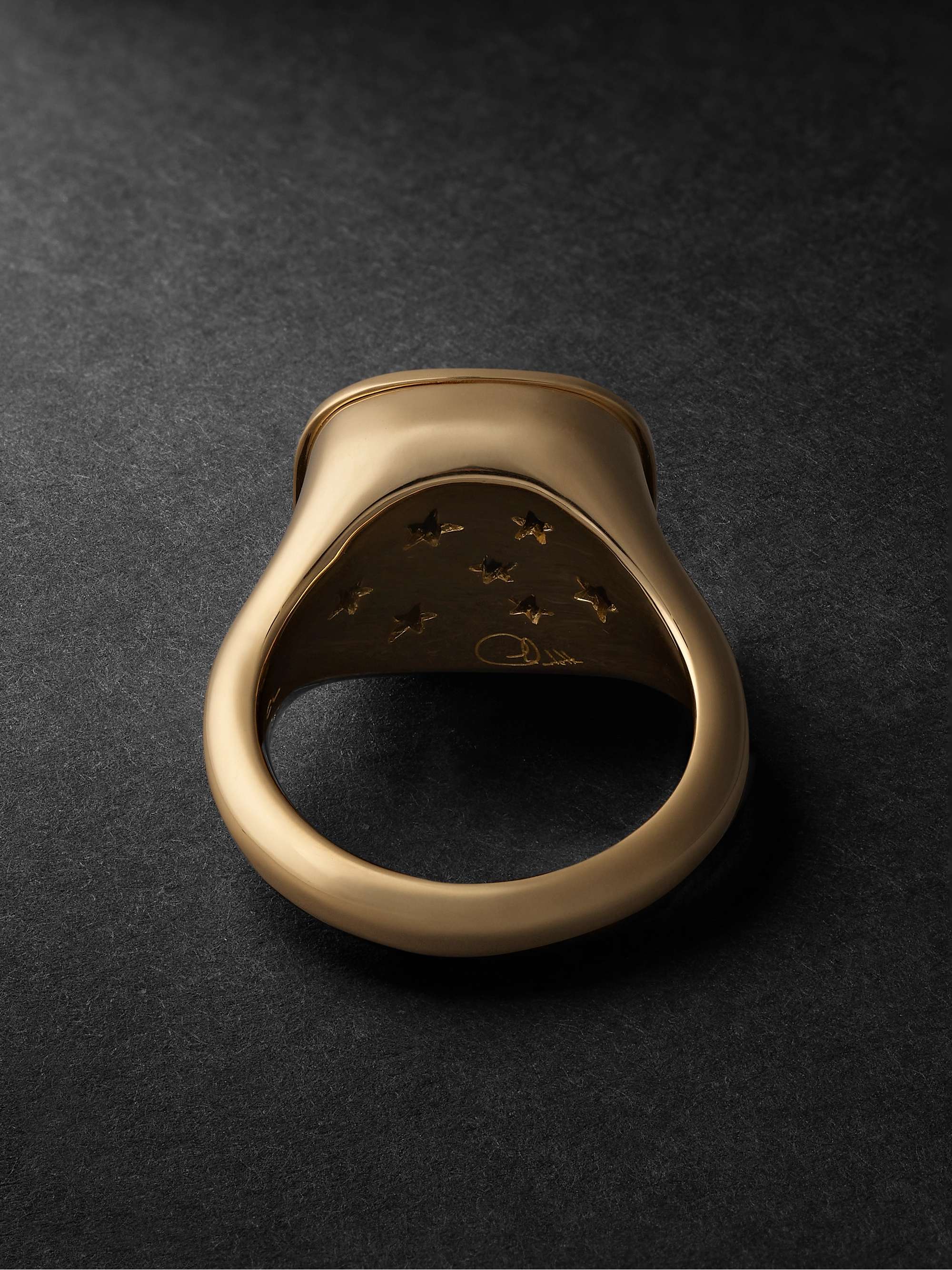 OLE LYNGGAARD COPENHAGEN Cushion Gold, Topaz and Diamond Ring