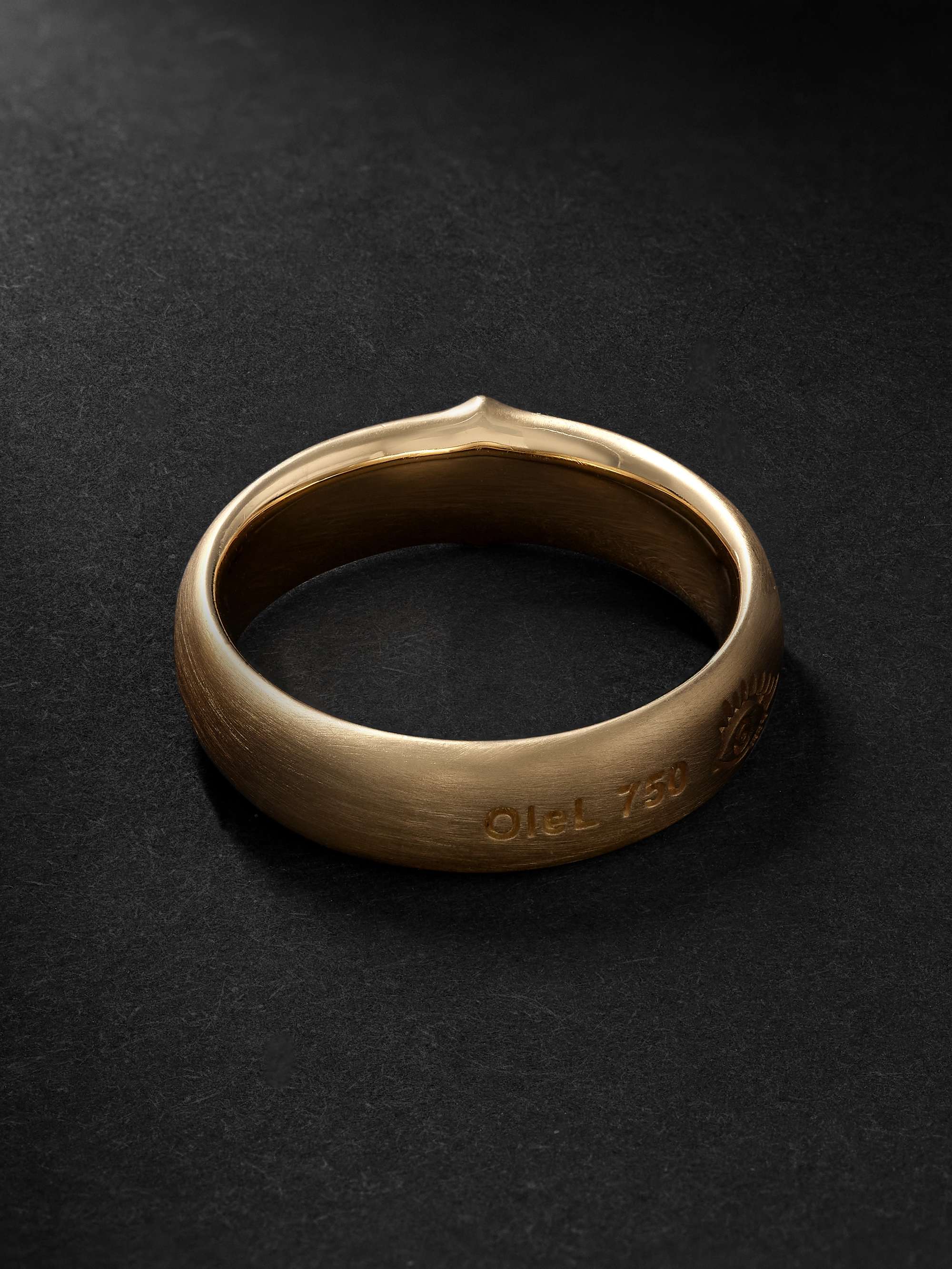 OLE LYNGGAARD COPENHAGEN Julius Engraved Gold Ring
