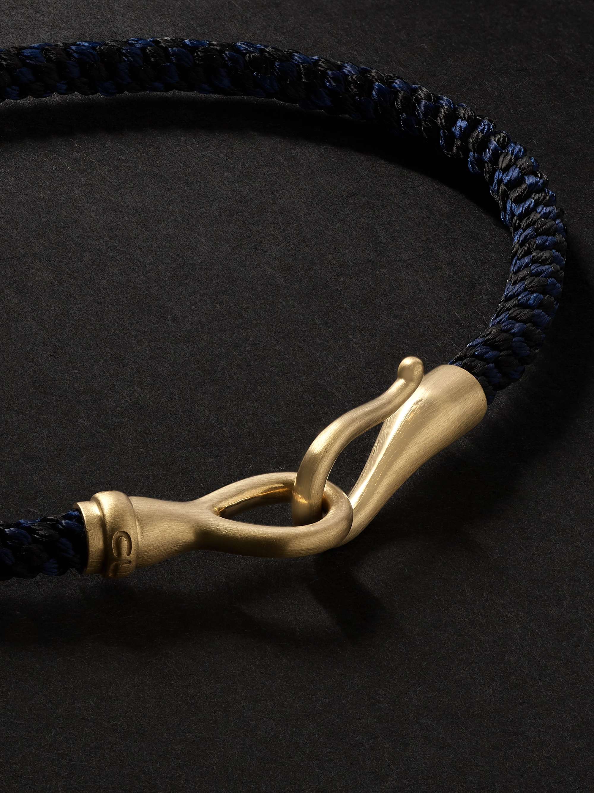 OLE LYNGGAARD COPENHAGEN Life Gold and Cord Bracelet