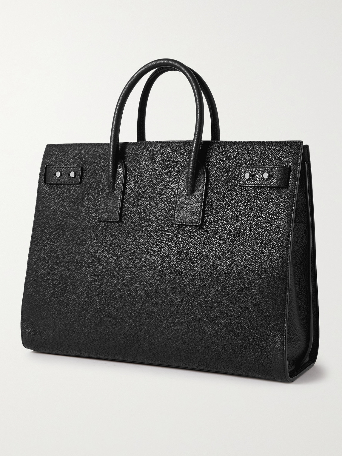 Shop Saint Laurent Sac De Jour Large Full-grain Leather Tote Bag In Black