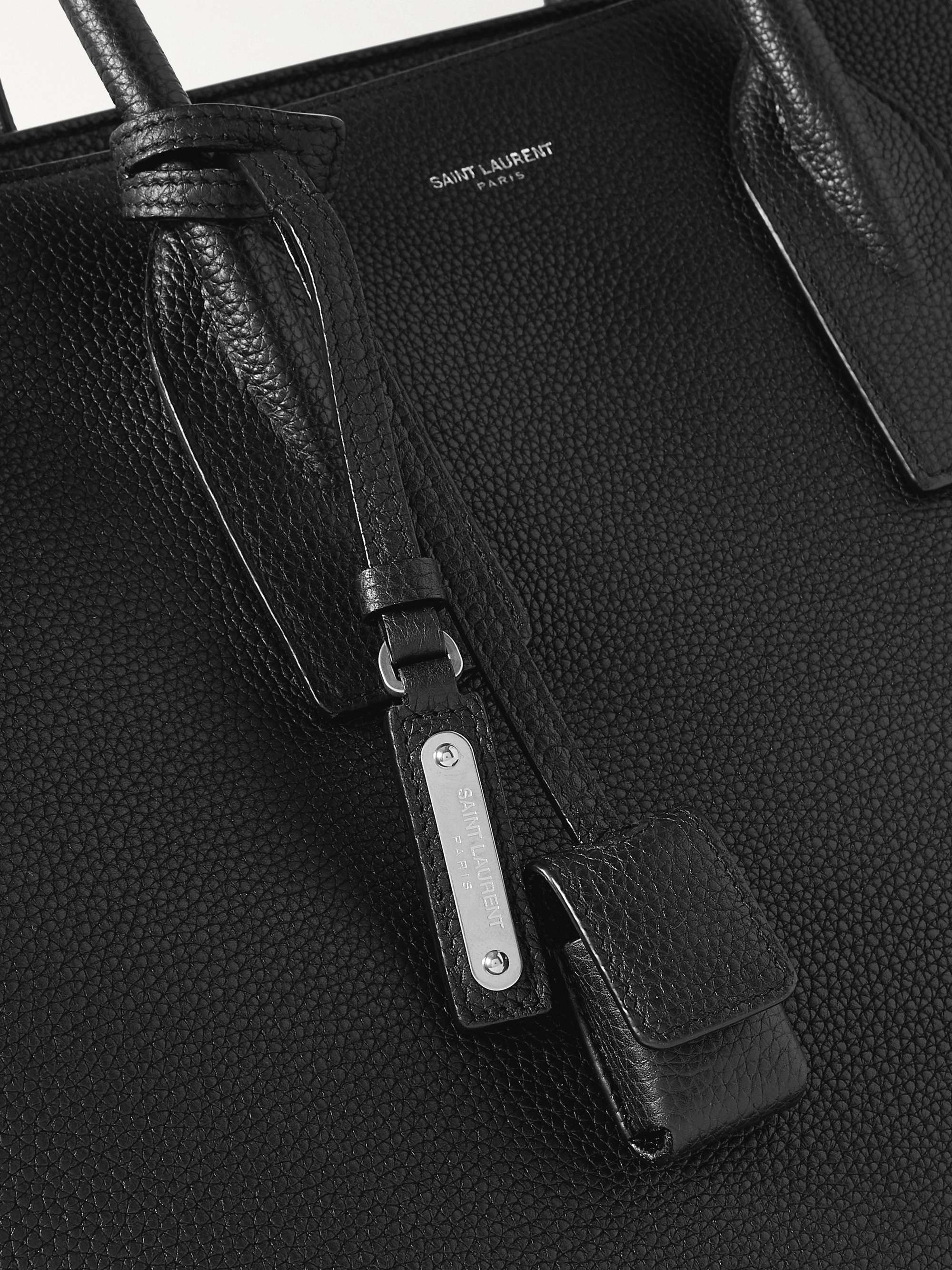 SAINT LAURENT Sac de Jour Large Full-Grain Leather Tote Bag