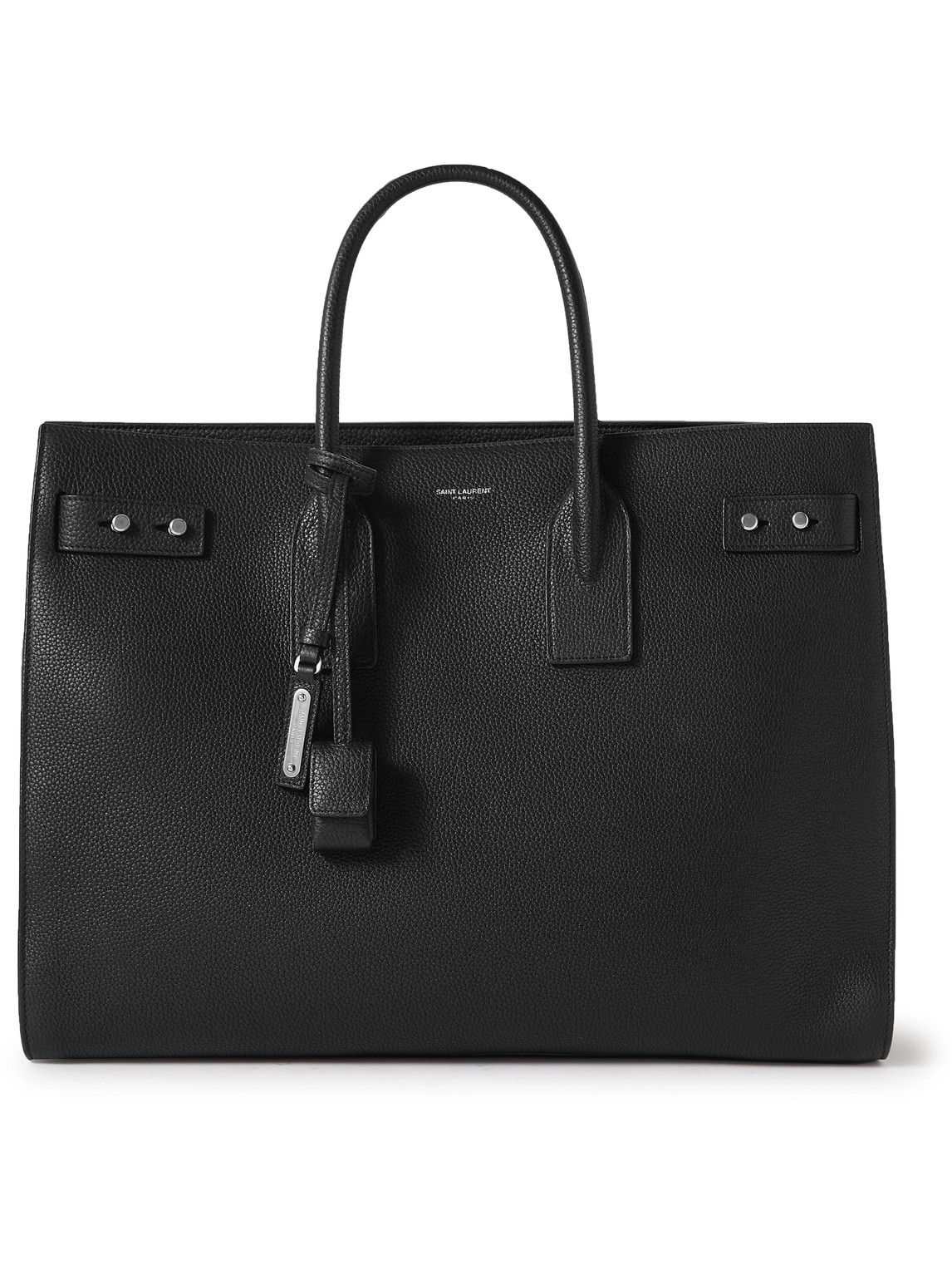 Shop Saint Laurent Sac De Jour Large Full-grain Leather Tote Bag In Black