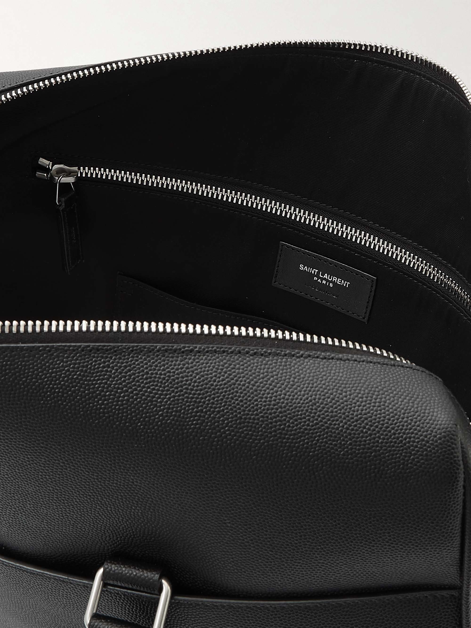 SAINT LAURENT Full-Grain Leather Briefcase for Men | MR PORTER