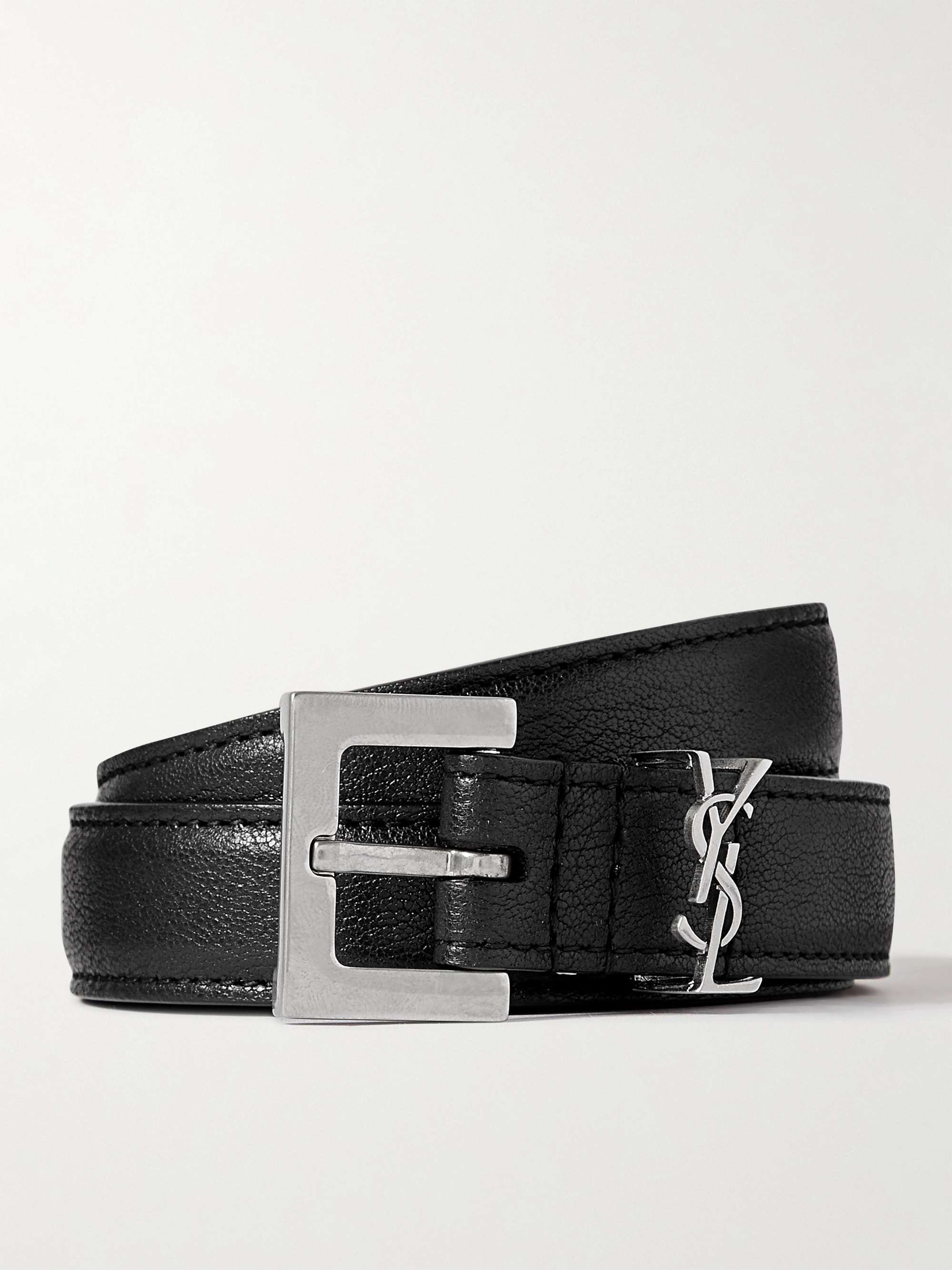 Saint Laurent Men's Monogram Belt