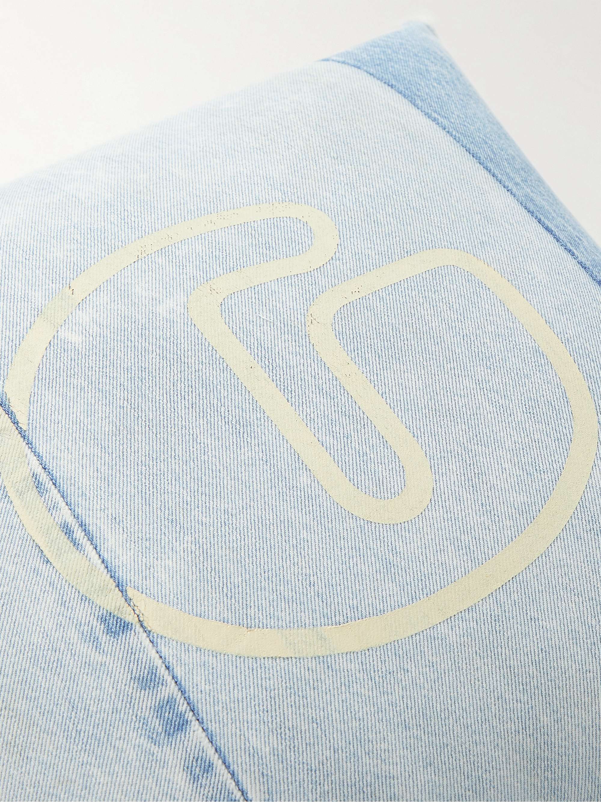 GALLERY DEPT. Logo-Print Denim Pillow
