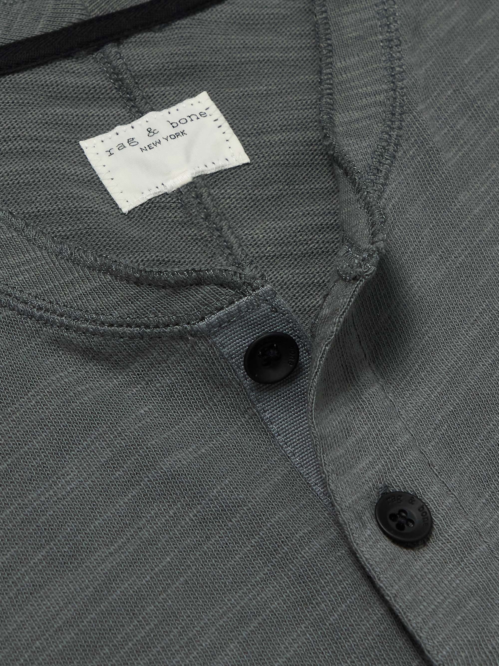 RAG & BONE Cotton-Jersey Henley T-Shirt
