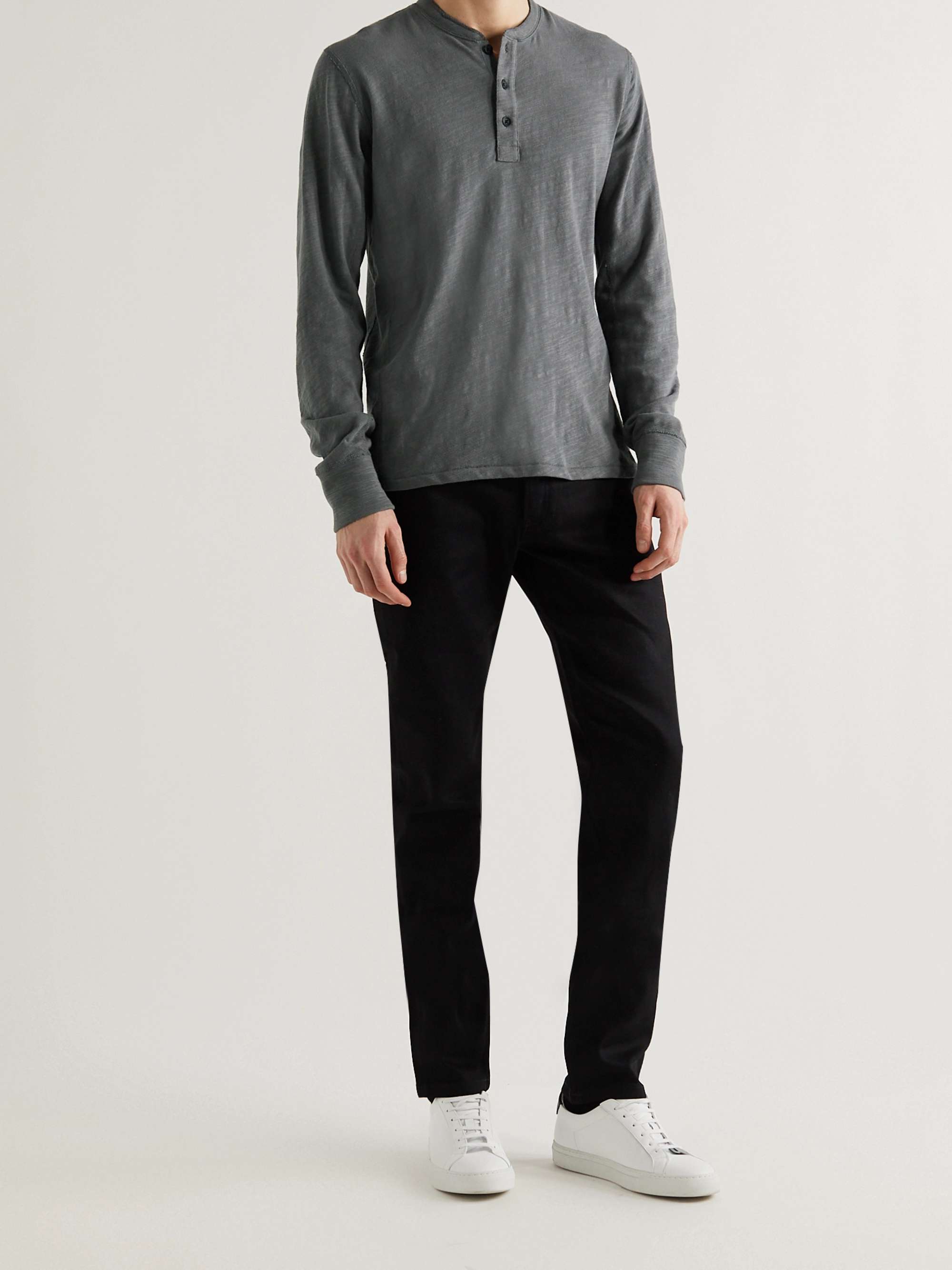 RAG & BONE Cotton-Jersey Henley T-Shirt