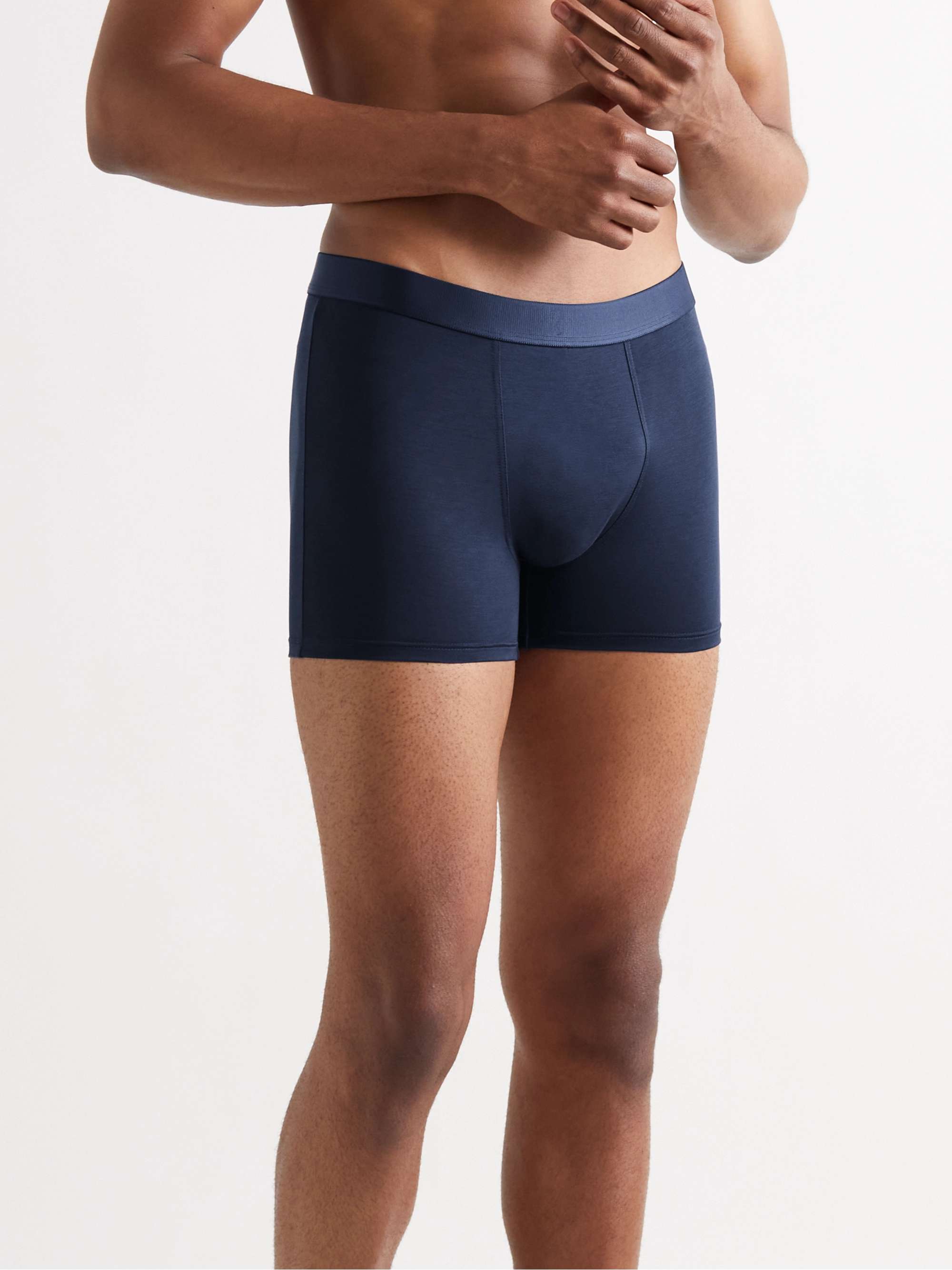 ZEGNA Stretch-Modal Boxer Briefs for Men