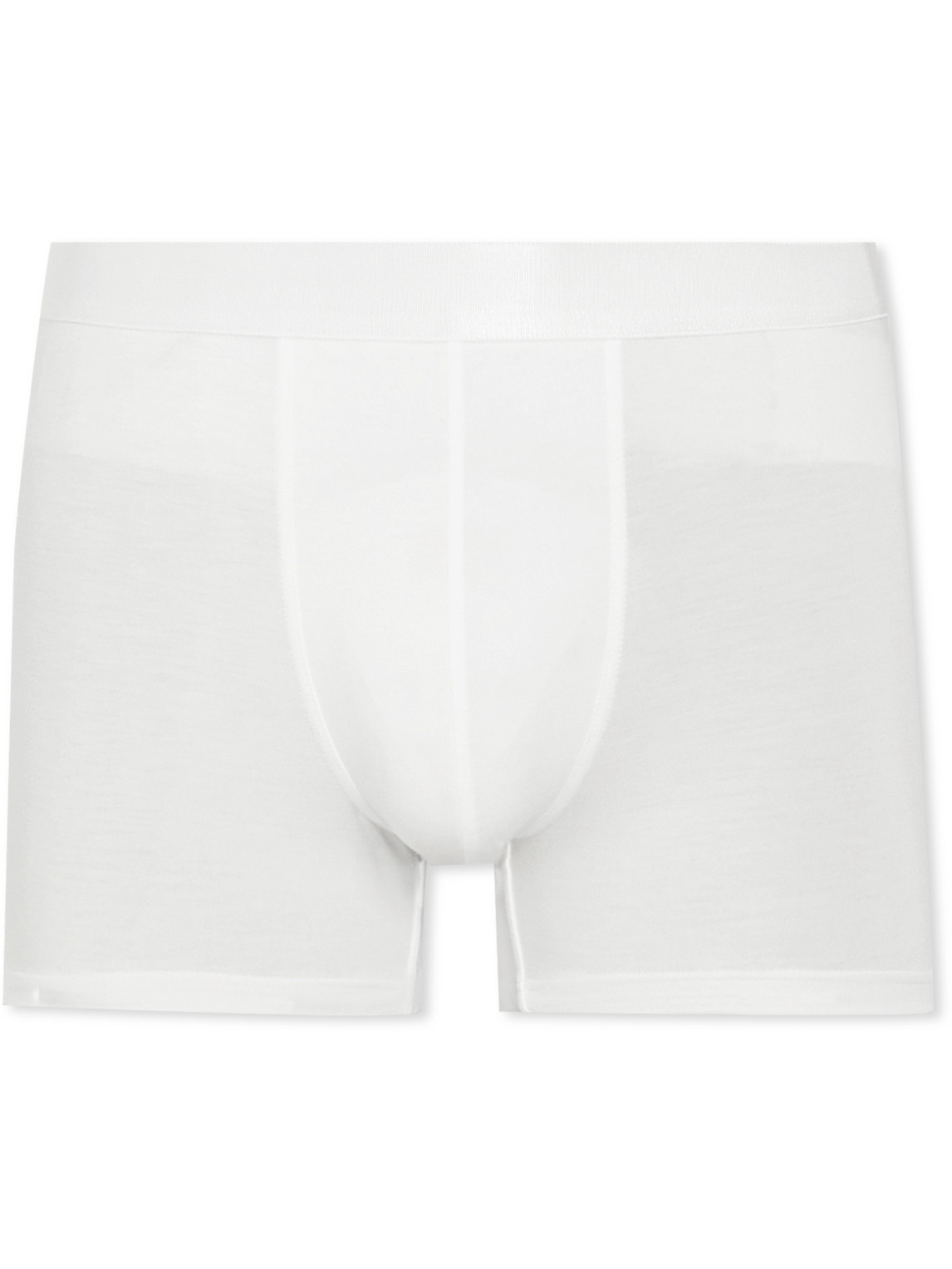 Shop Cdlp Stretch-lyocell Boxer Briefs In White