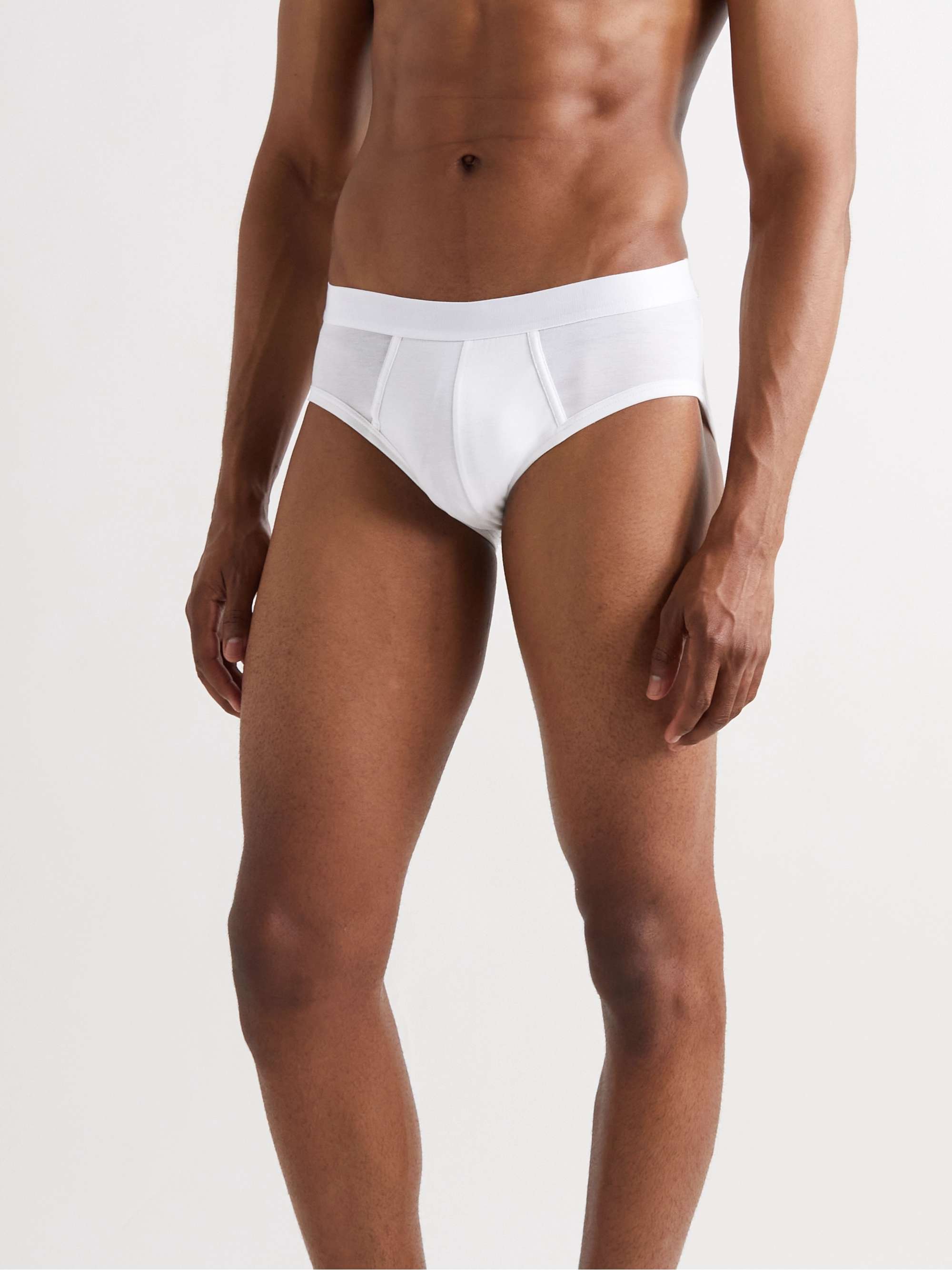 HANDVAERK Pima Cotton-Jersey Briefs for Men