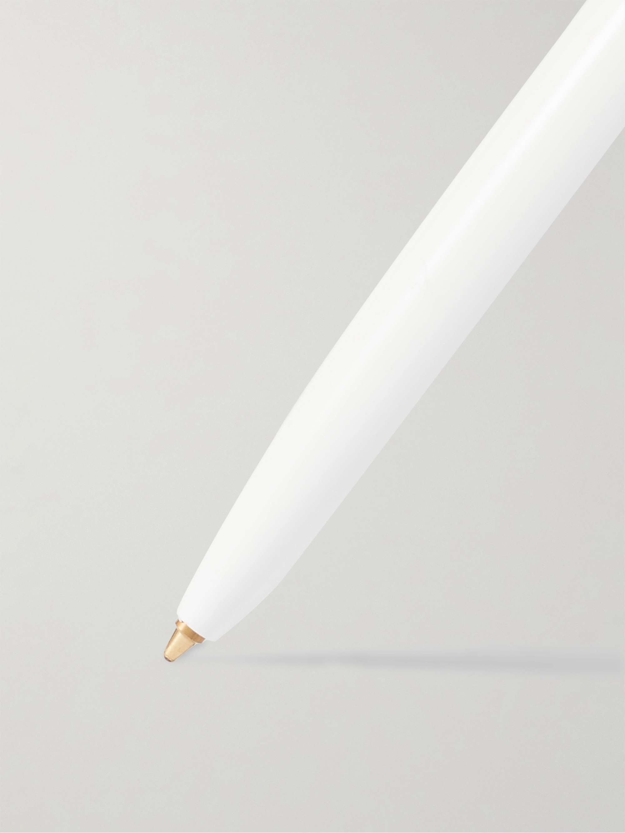 CAFÉ KITSUNÉ Logo-Print Resin and Gold-Tone Ballpoint Pen