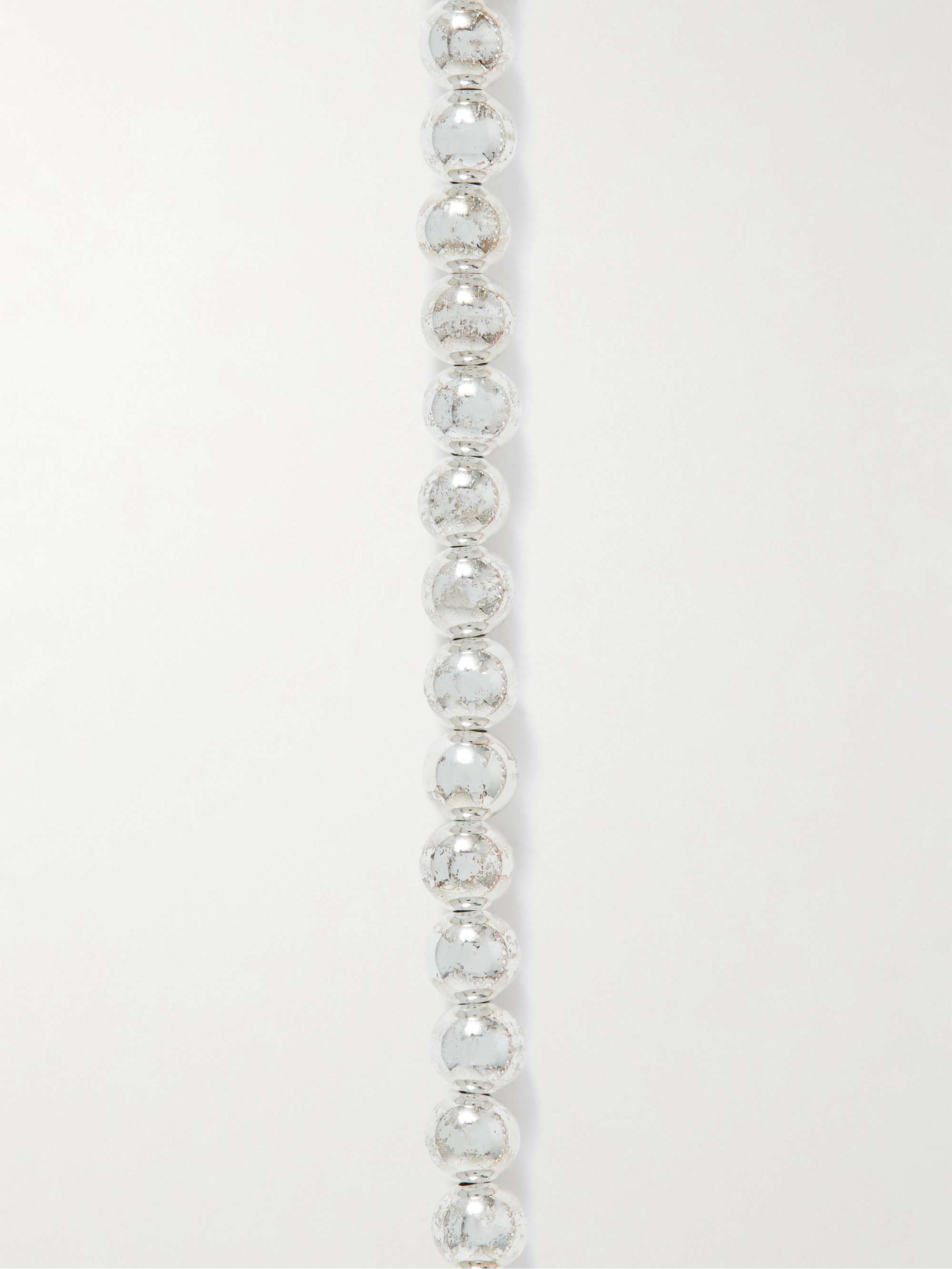 POLITE WORLDWIDE Sterling Silver, 14-Karat Gold, Pearl and Enamel Bracelet
