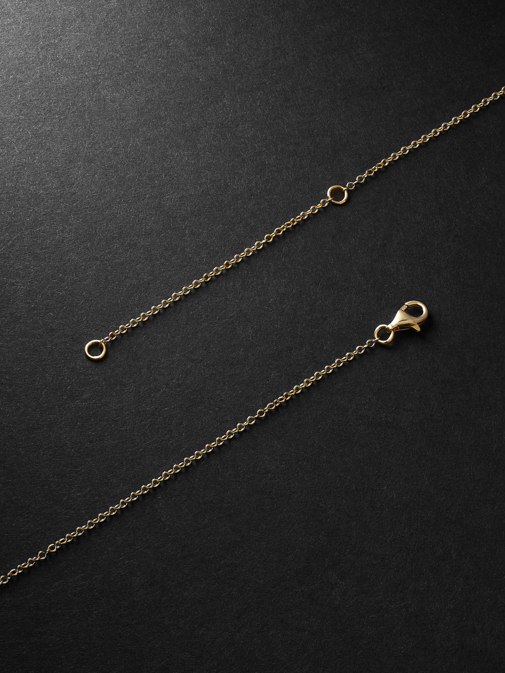 SHAY Gold, Diamond and Onyx Pendant Necklace