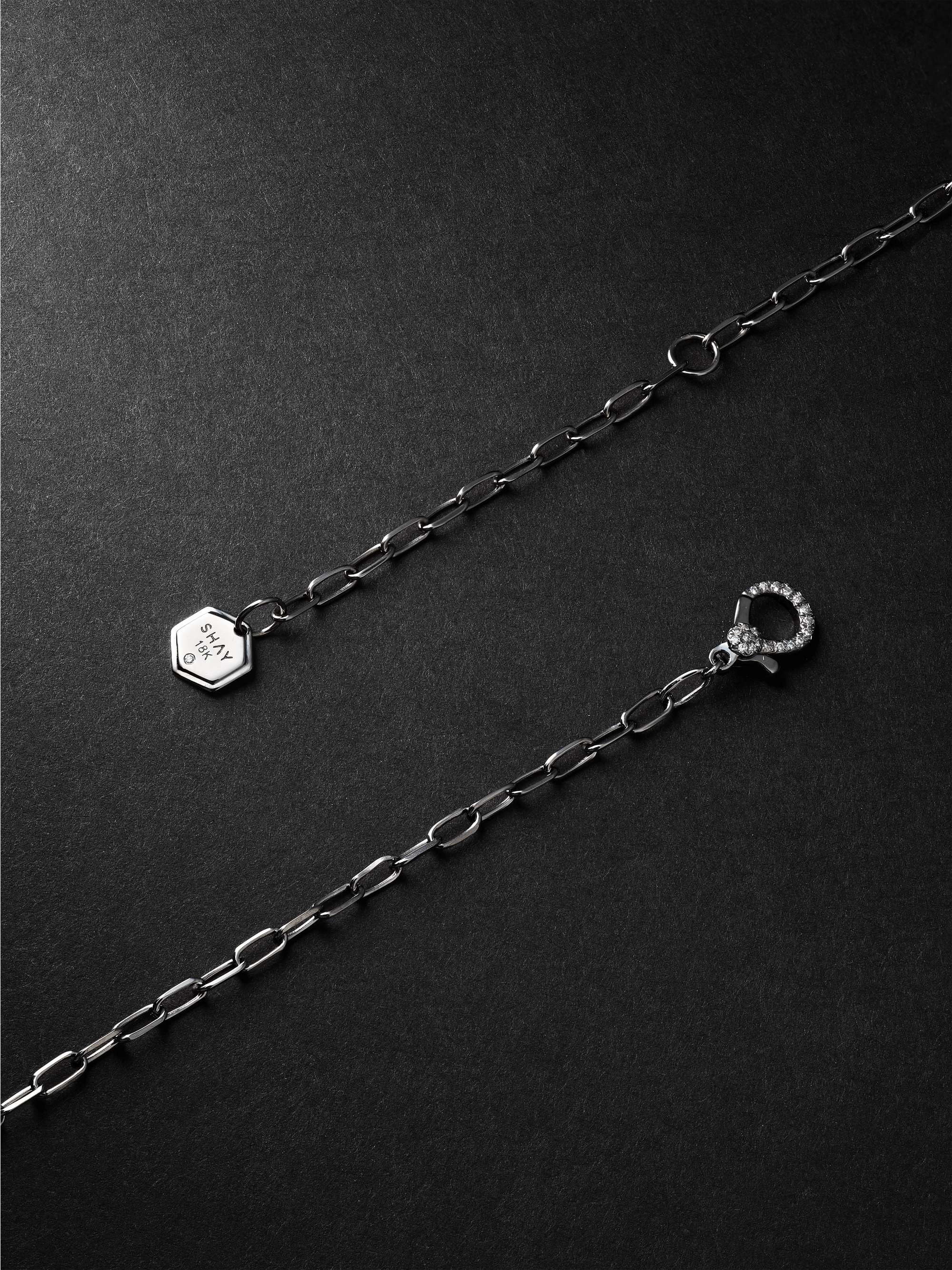 SHAY White Gold Diamond Cross Necklace