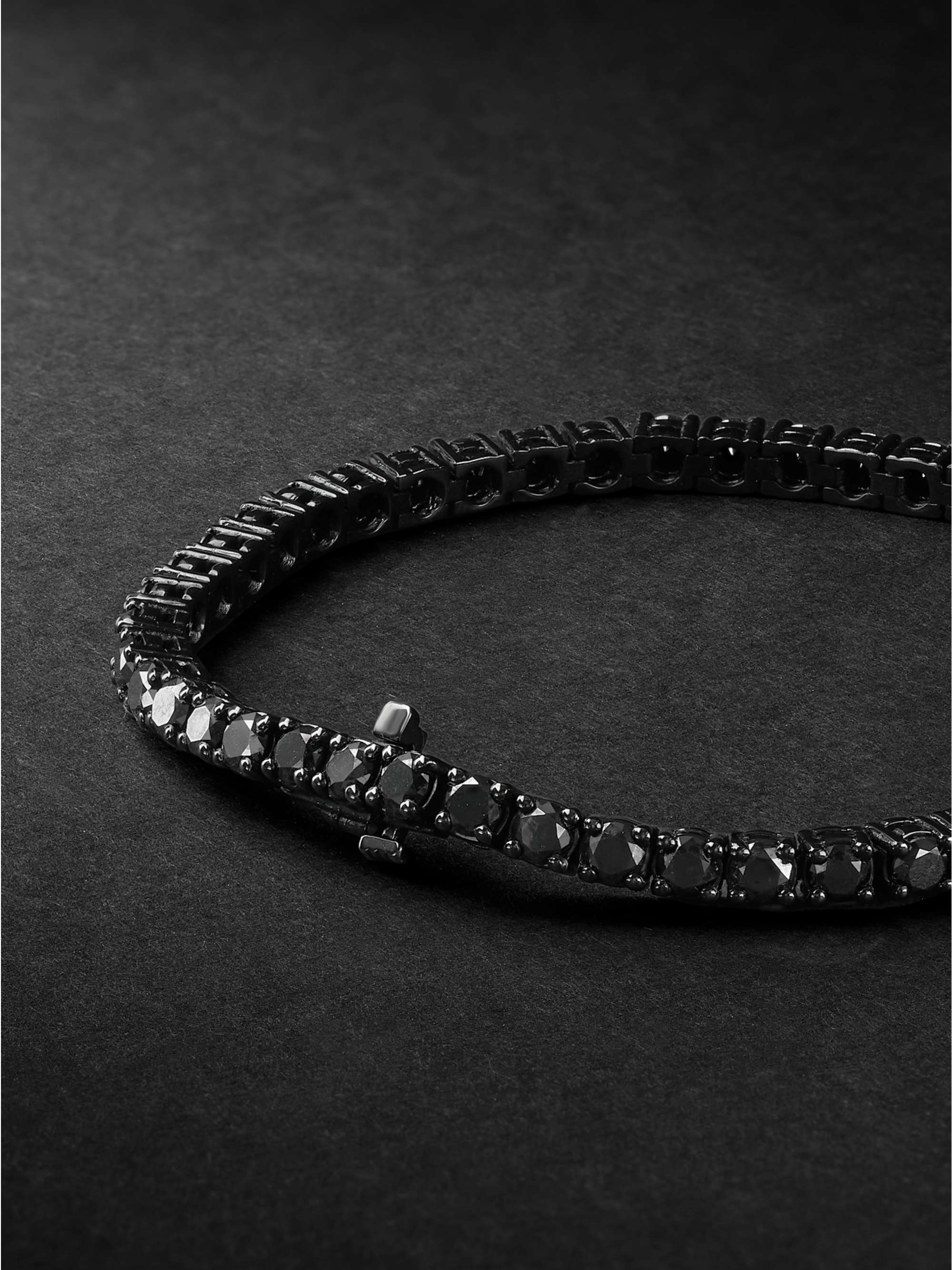 SHAY Blackened Gold Diamond Bracelet