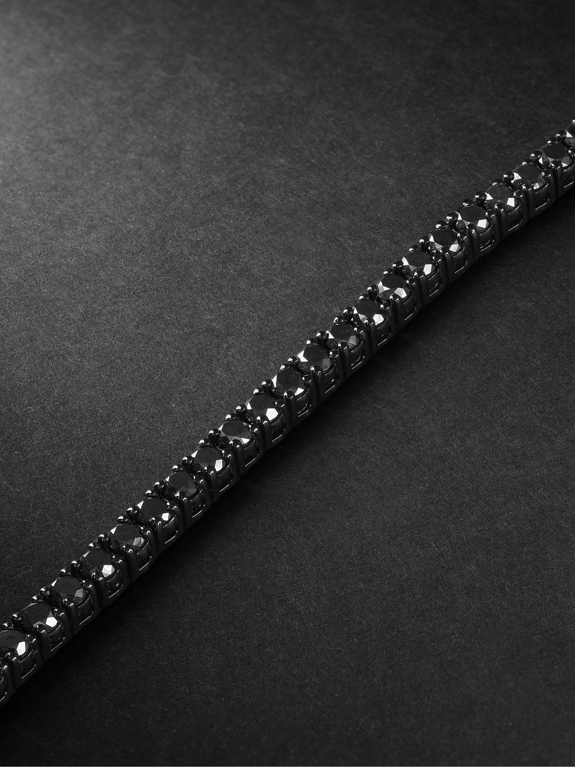 SHAY Blackened Gold Diamond Bracelet