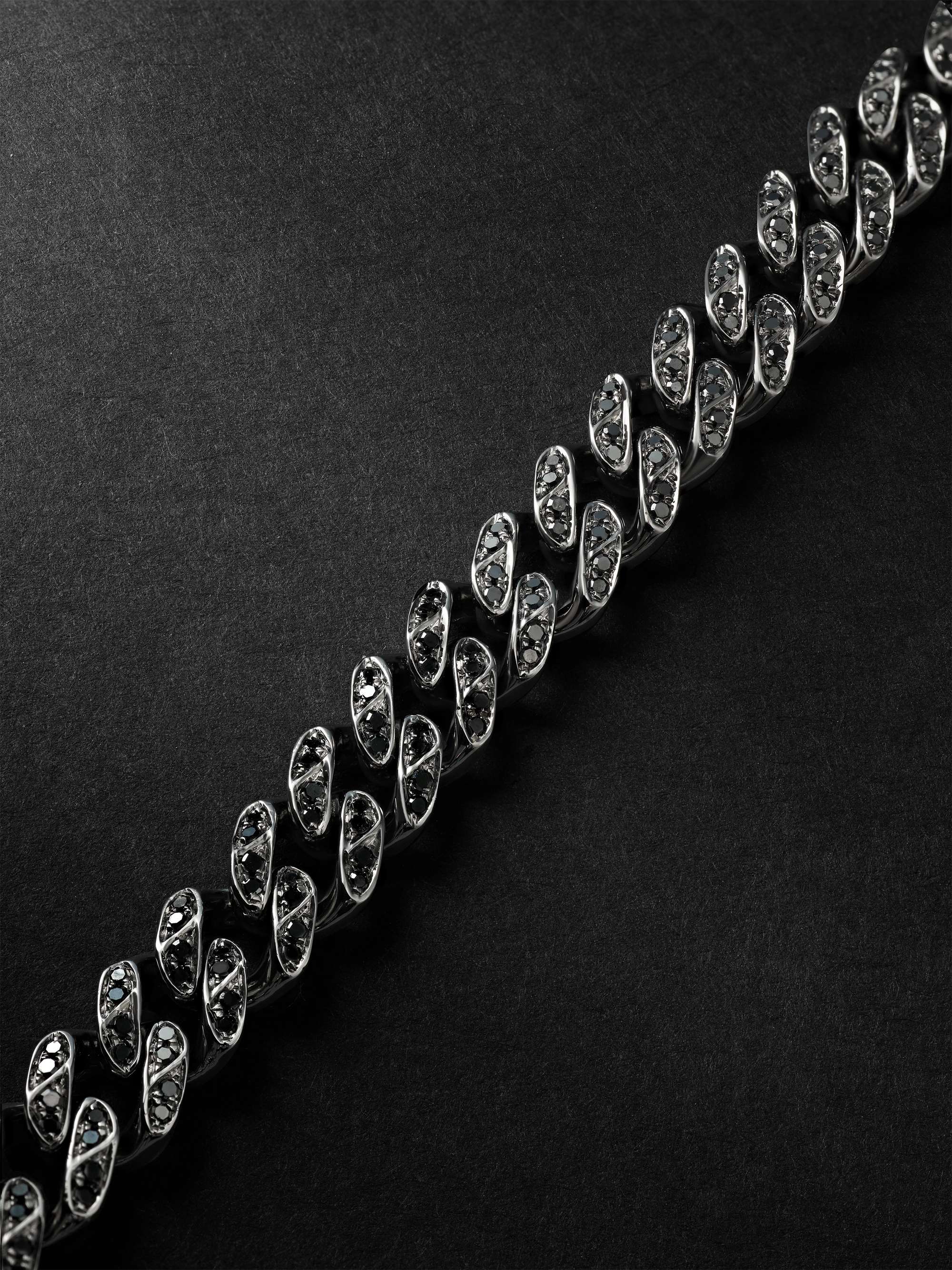 SHAY Blackened Gold Diamond Bracelet