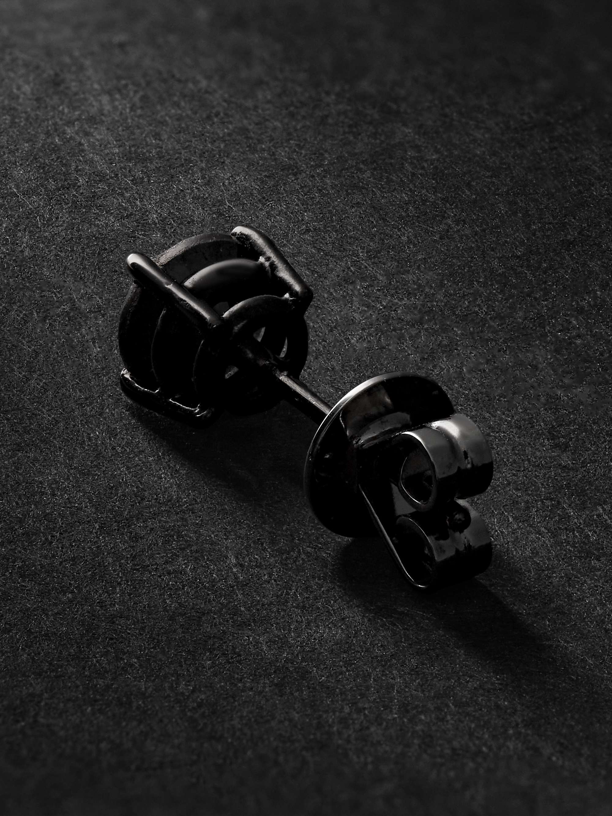 SHAY Blackened Gold Diamond Single Earring