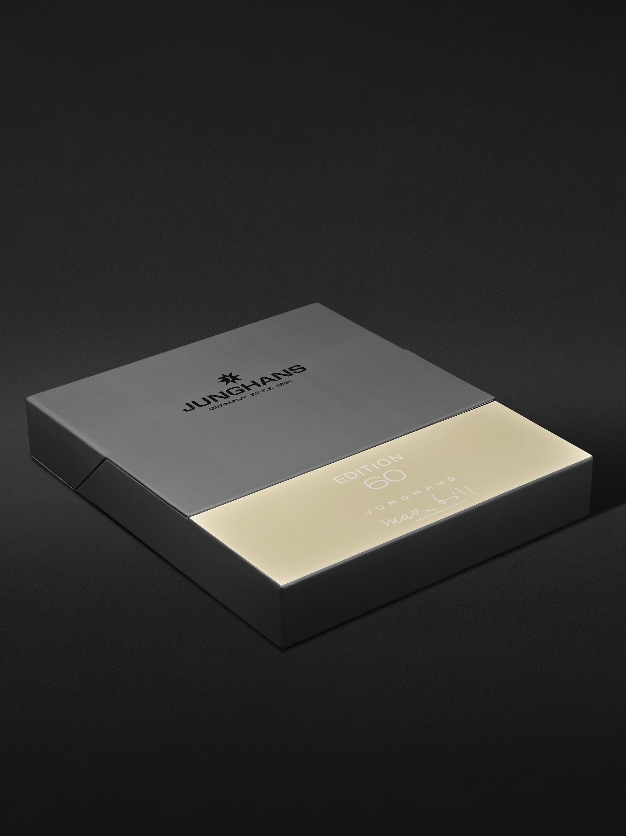 JUNGHANS Max Bill Edition Set 60 Automatic 38mm Stainless Steel and Textured-Leather Watch Set, Ref. No. 27/4109.00
