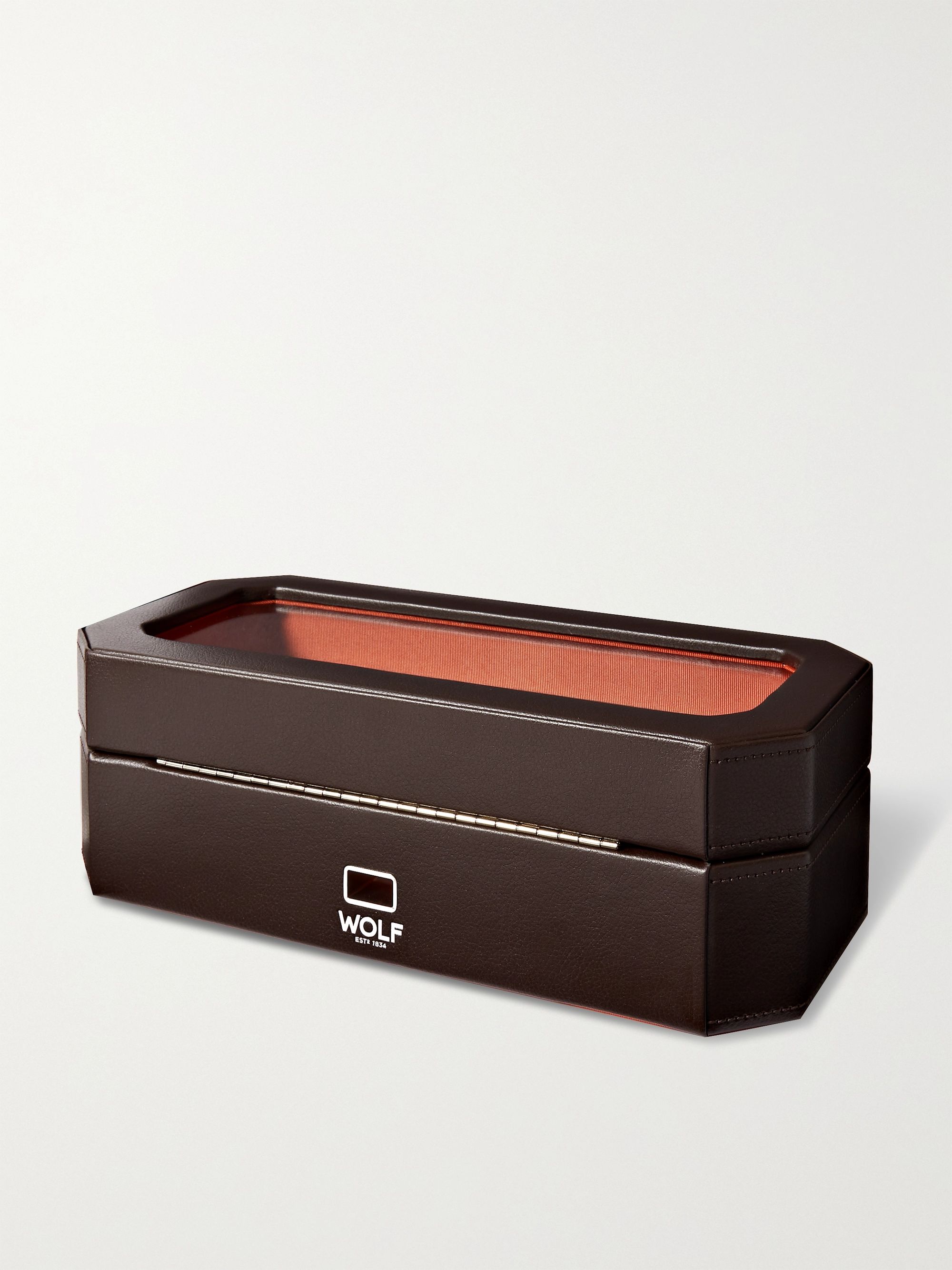 WOLF Windsor Full-Grain Vegan Leather Five-Piece Watch Box