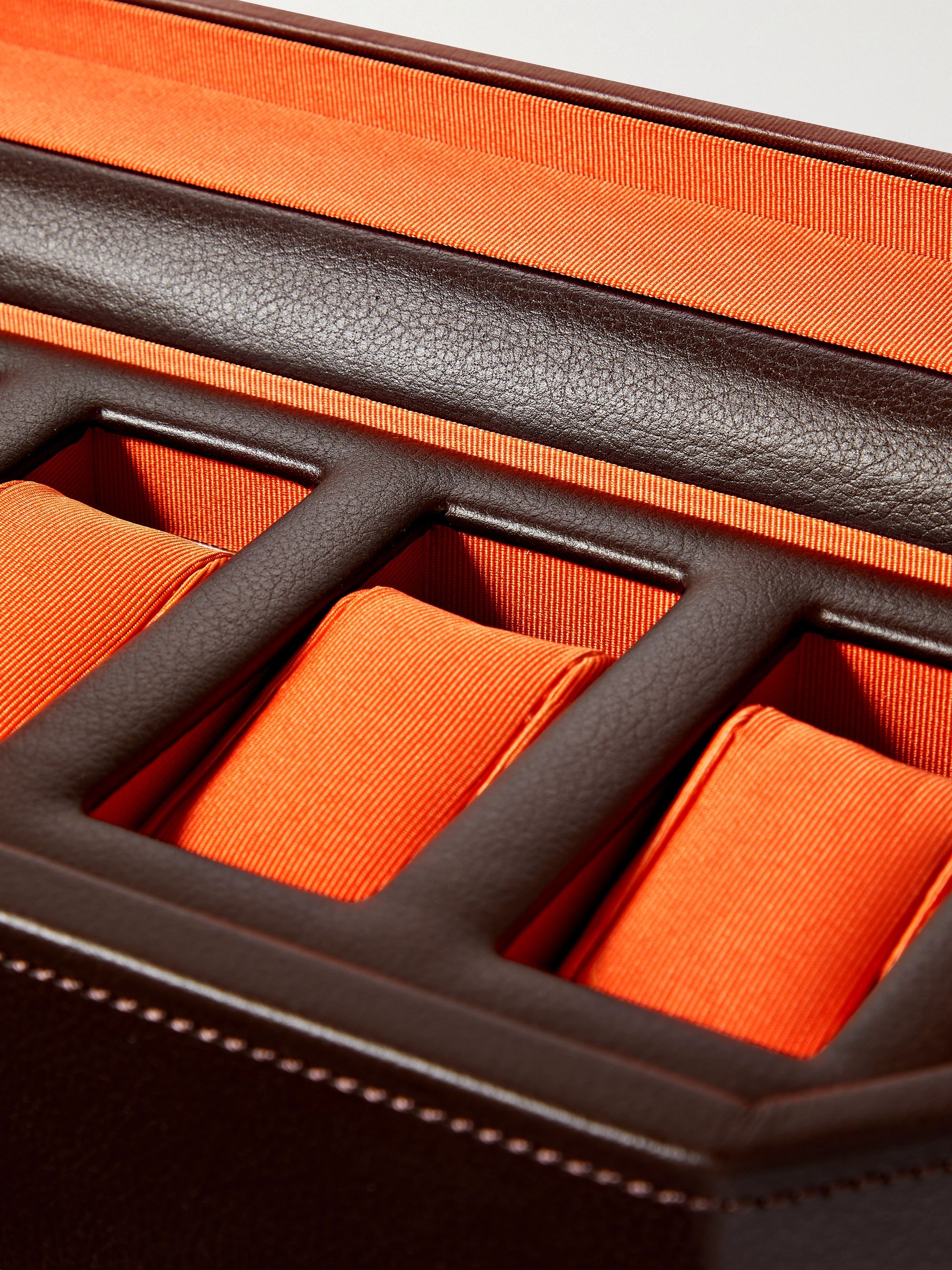 WOLF Windsor Full-Grain Vegan Leather Five-Piece Watch Box
