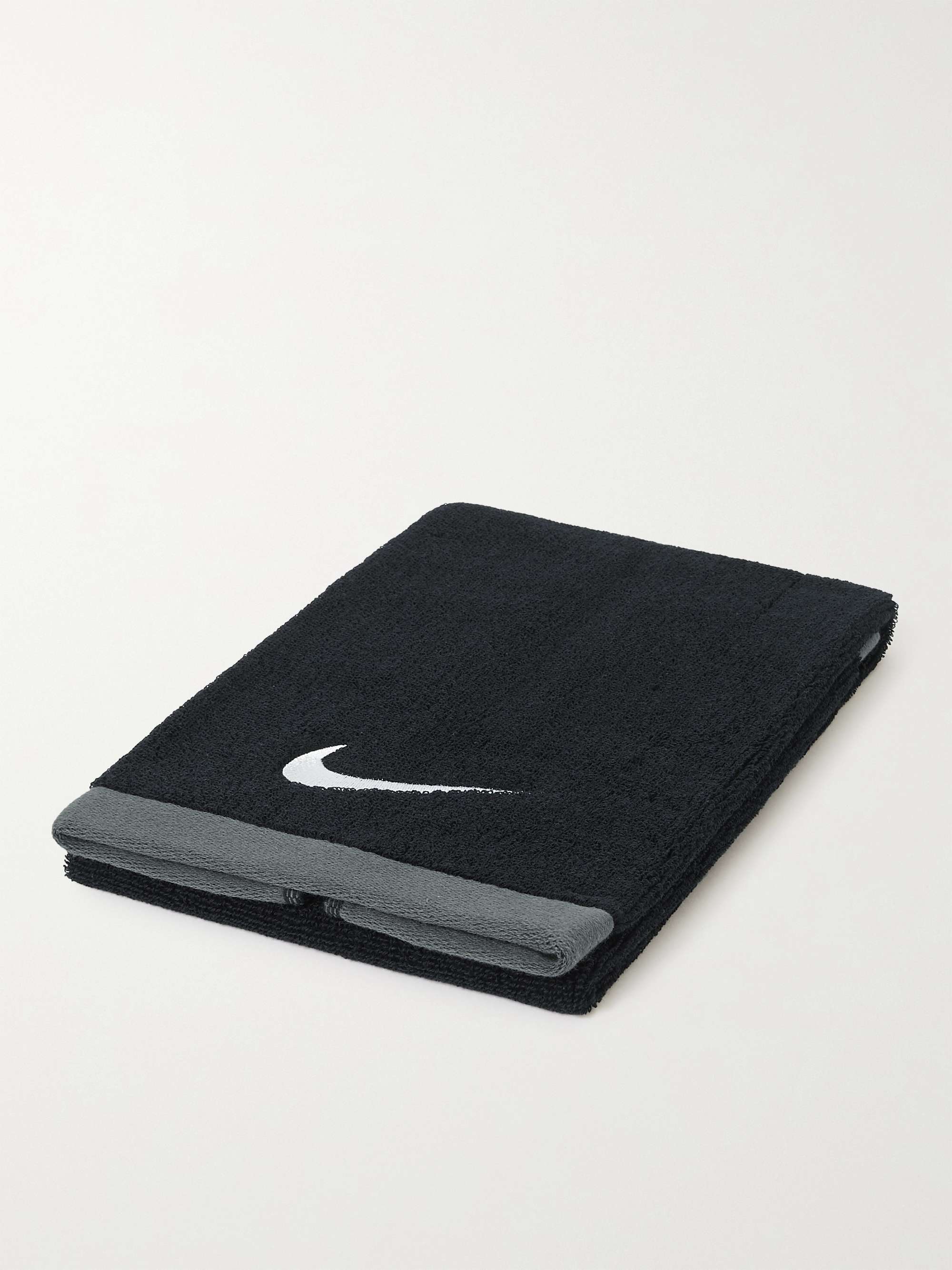 Niños eco Generalmente hablando Black Fundamental Logo-Embroidered Cotton-Terry Towel | NIKE | MR PORTER