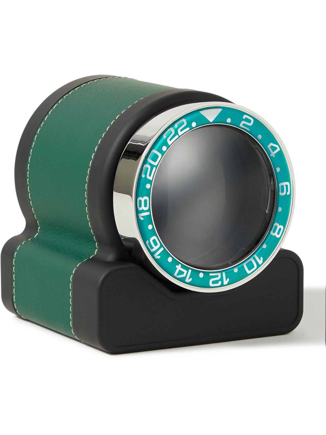 Scatola Del Tempo Rotor One Sport Leather Watch Winder In Green