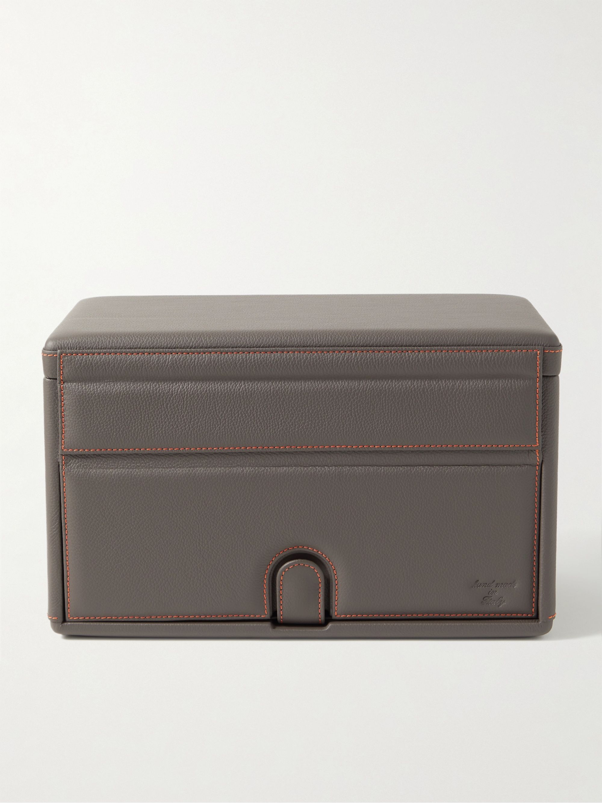 SCATOLA DEL TEMPO 7-RT Full-Grain Leather Triple Watch Winder