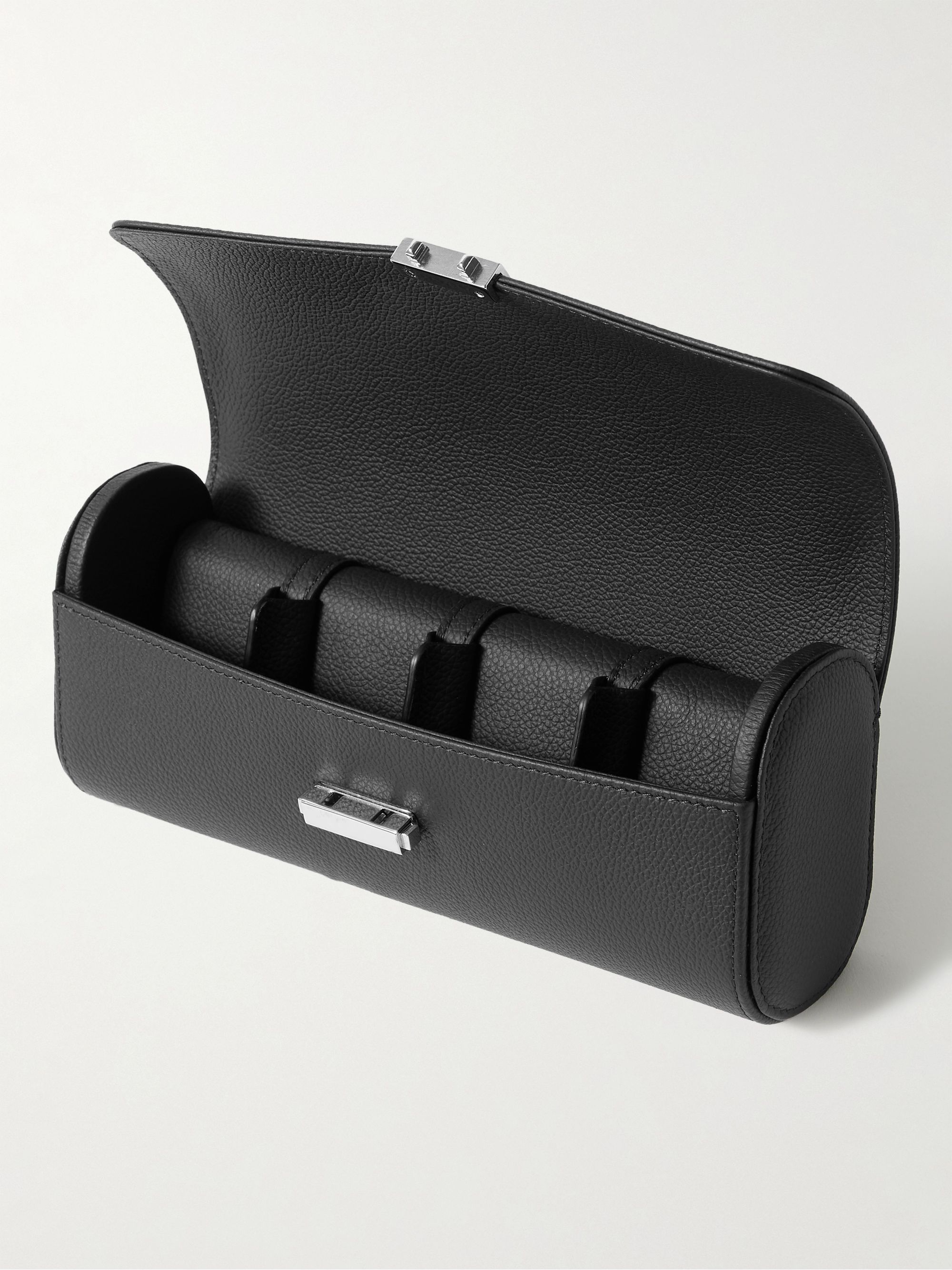 SCATOLA DEL TEMPO Full-Grain Leather Watch Roll