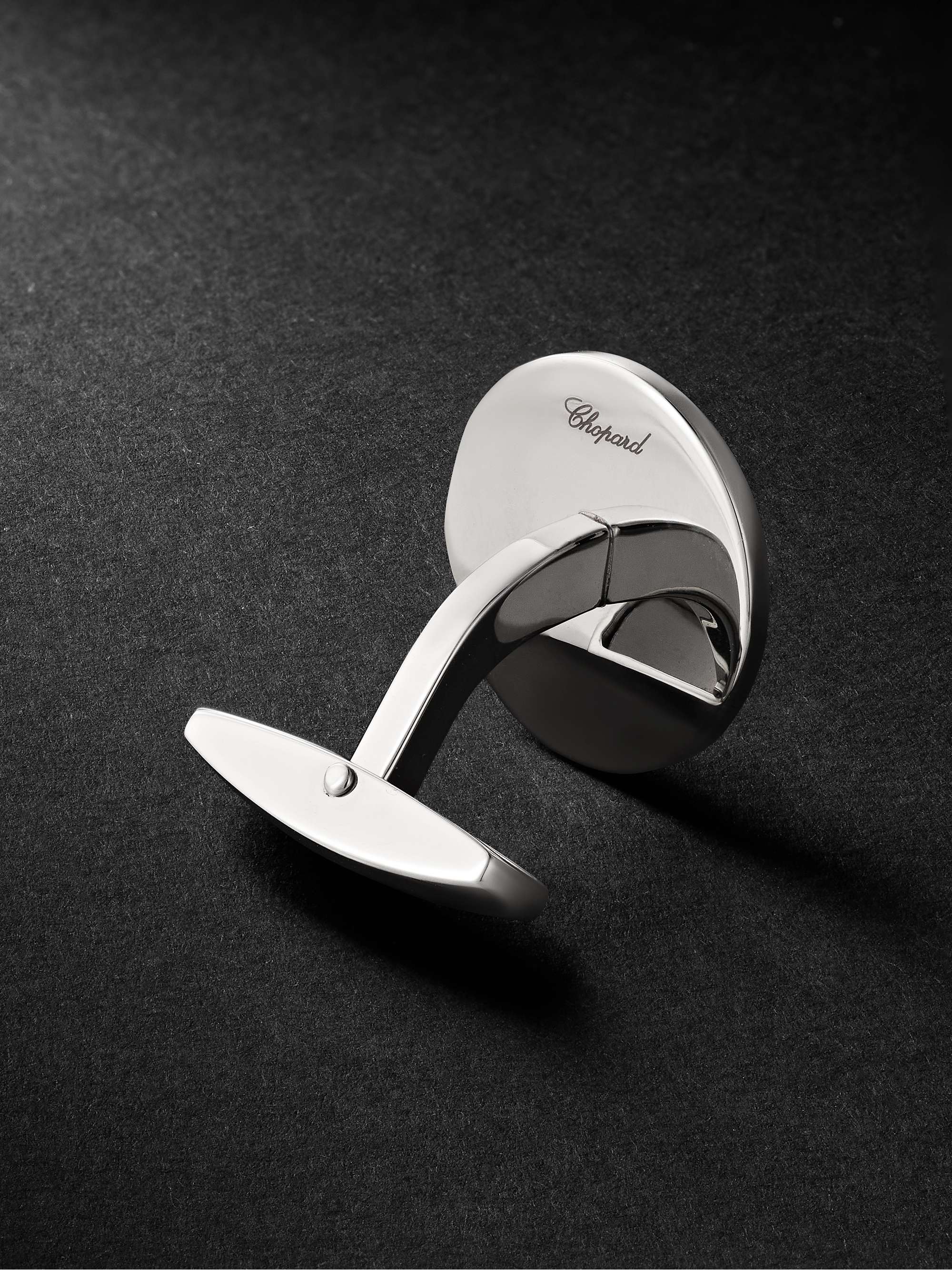 CHOPARD Mille Miglia Stainless Steel and Rubber Cufflinks