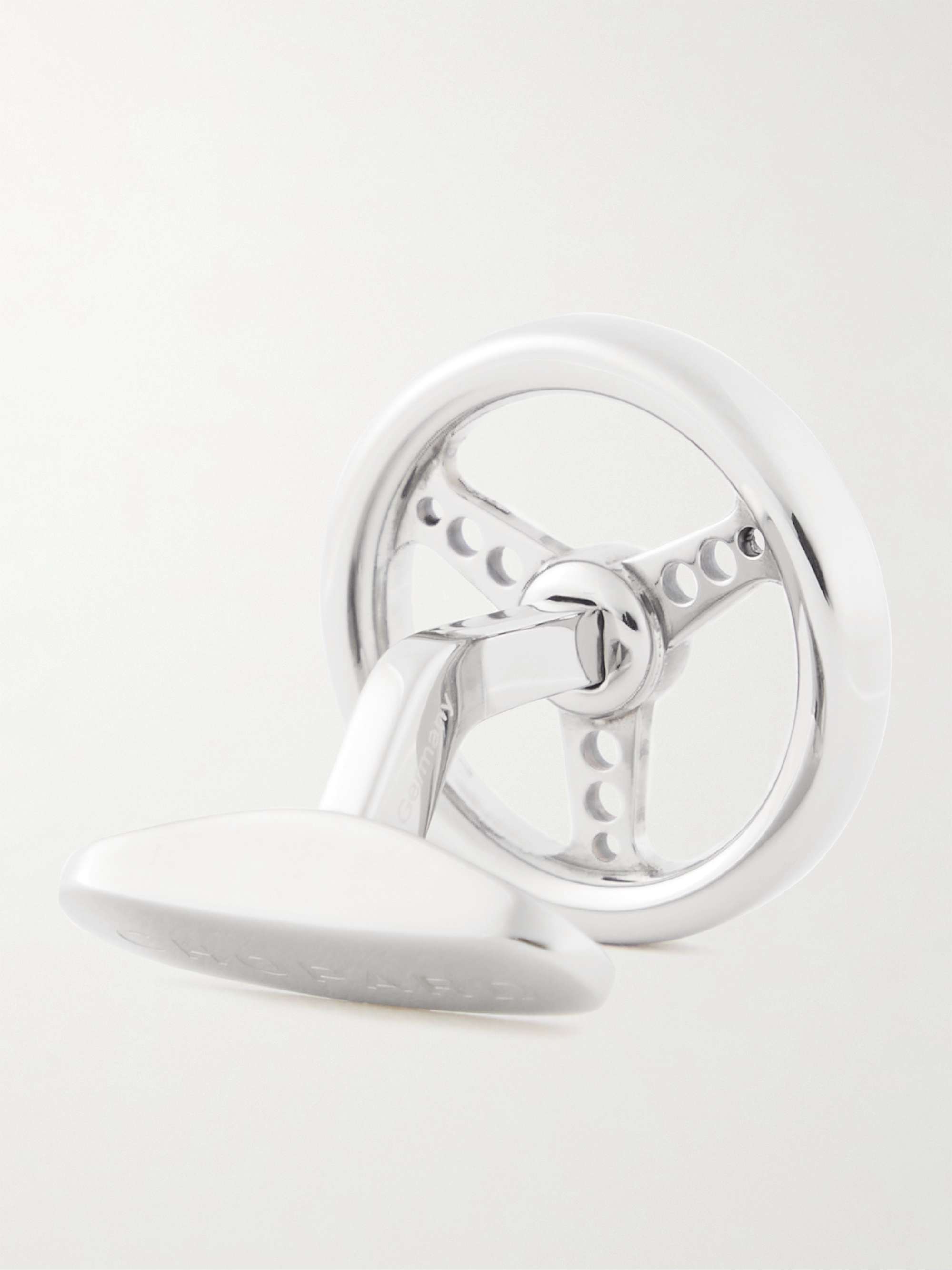 CHOPARD Racing Steering Wheel Stainless Steel Cufflinks