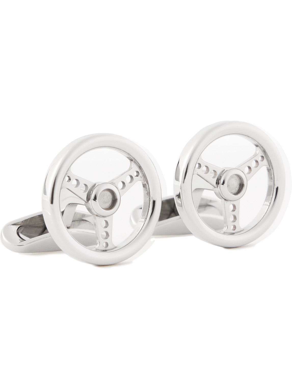 CHOPARD RACING STEERING WHEEL STAINLESS STEEL CUFFLINKS