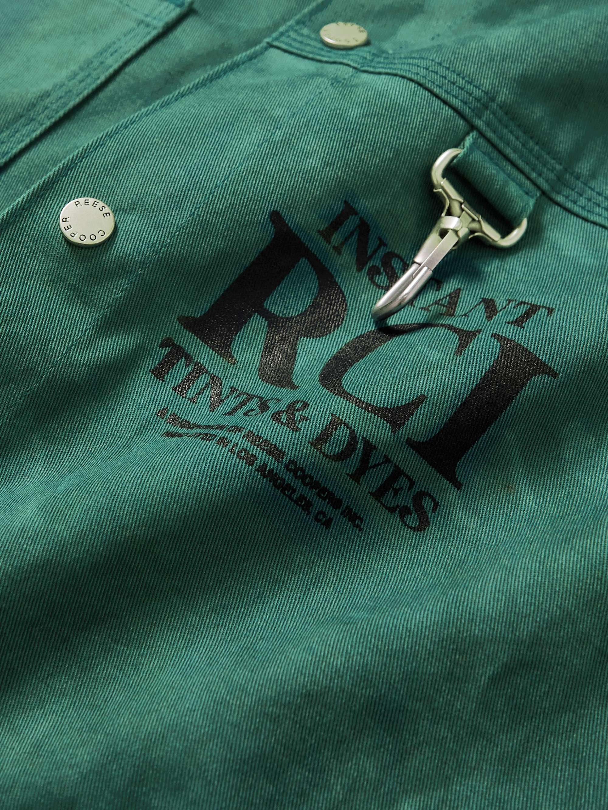 REESE COOPER® Hand-Dyed Printed Cotton Overshirt