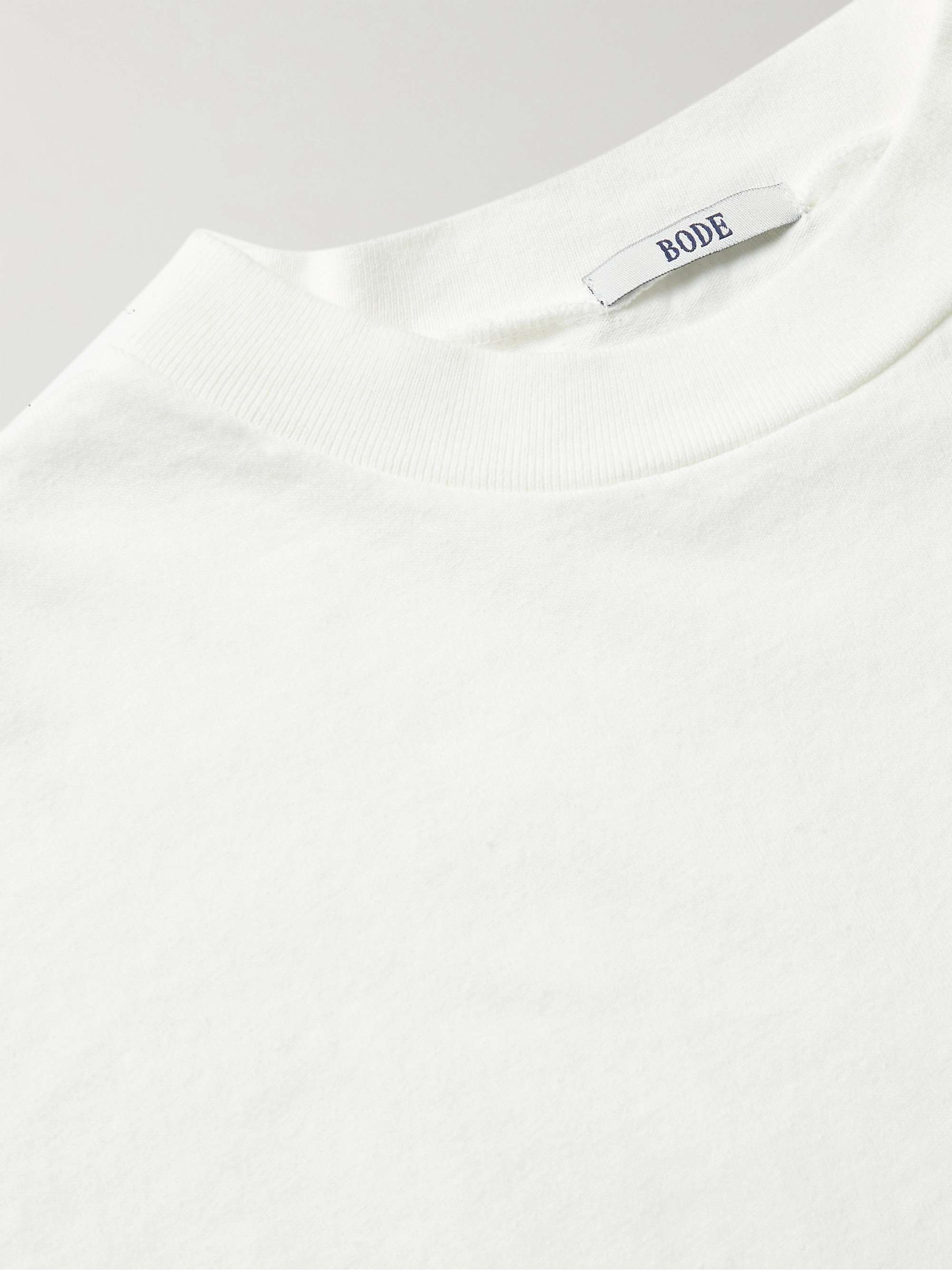 BODE Logo-Embroidered Cotton-Jersey T-Shirt