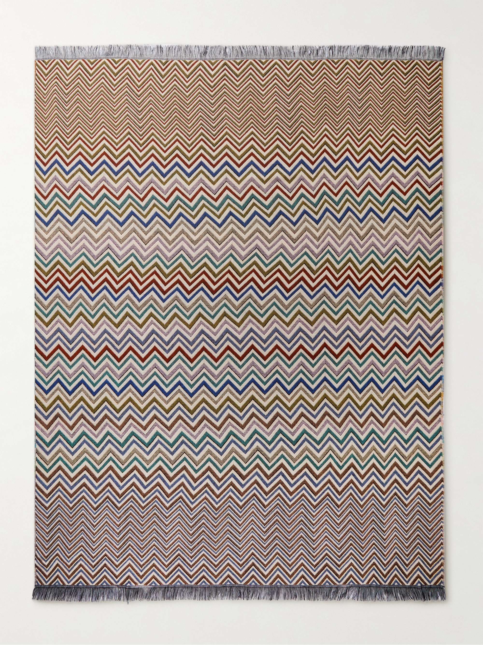 MISSONI HOME Antwan Fringed Wool-Blend Throw