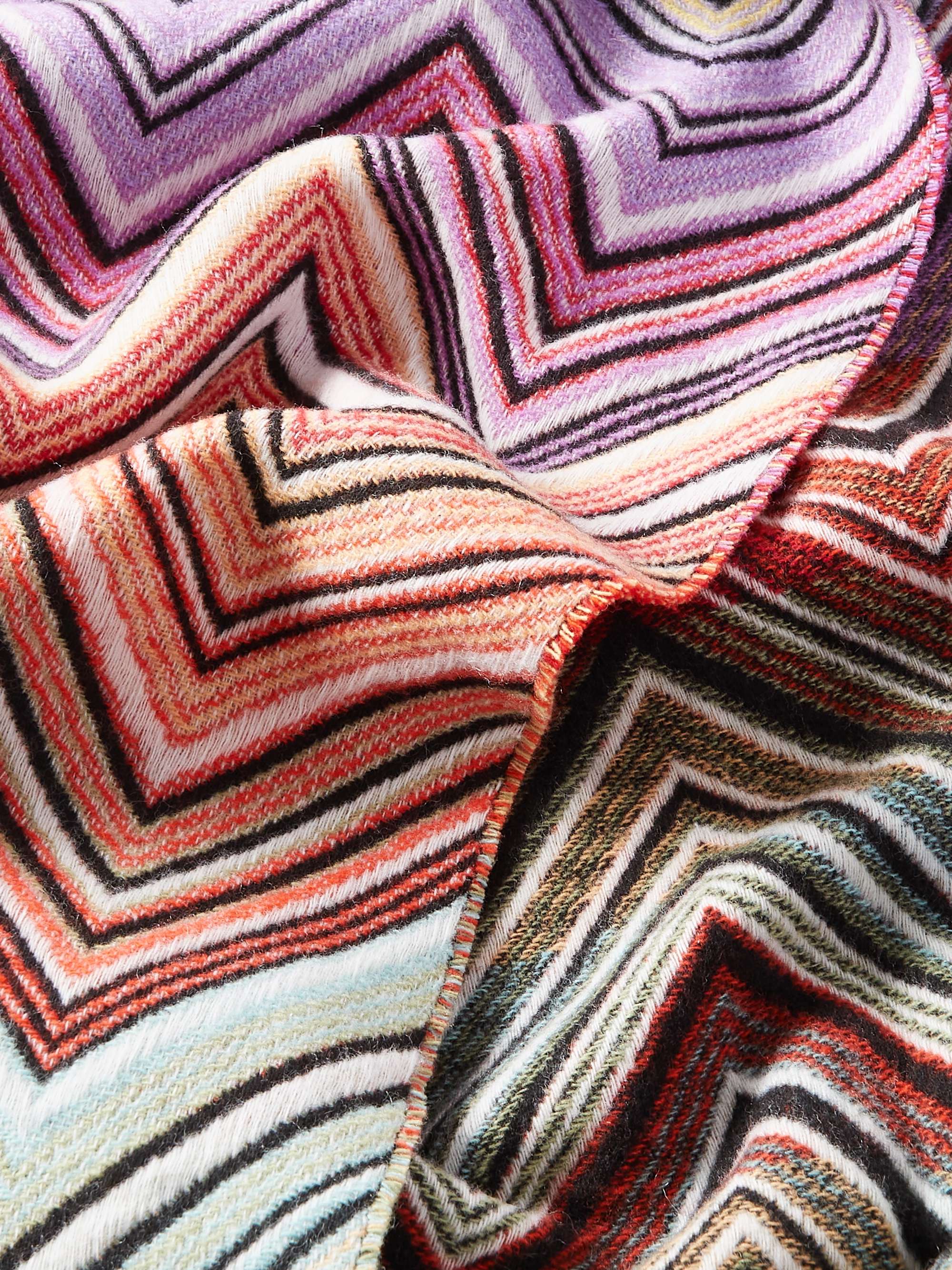 MISSONI HOME Perseo Fringed Wool and Cashmere-Blend Throw