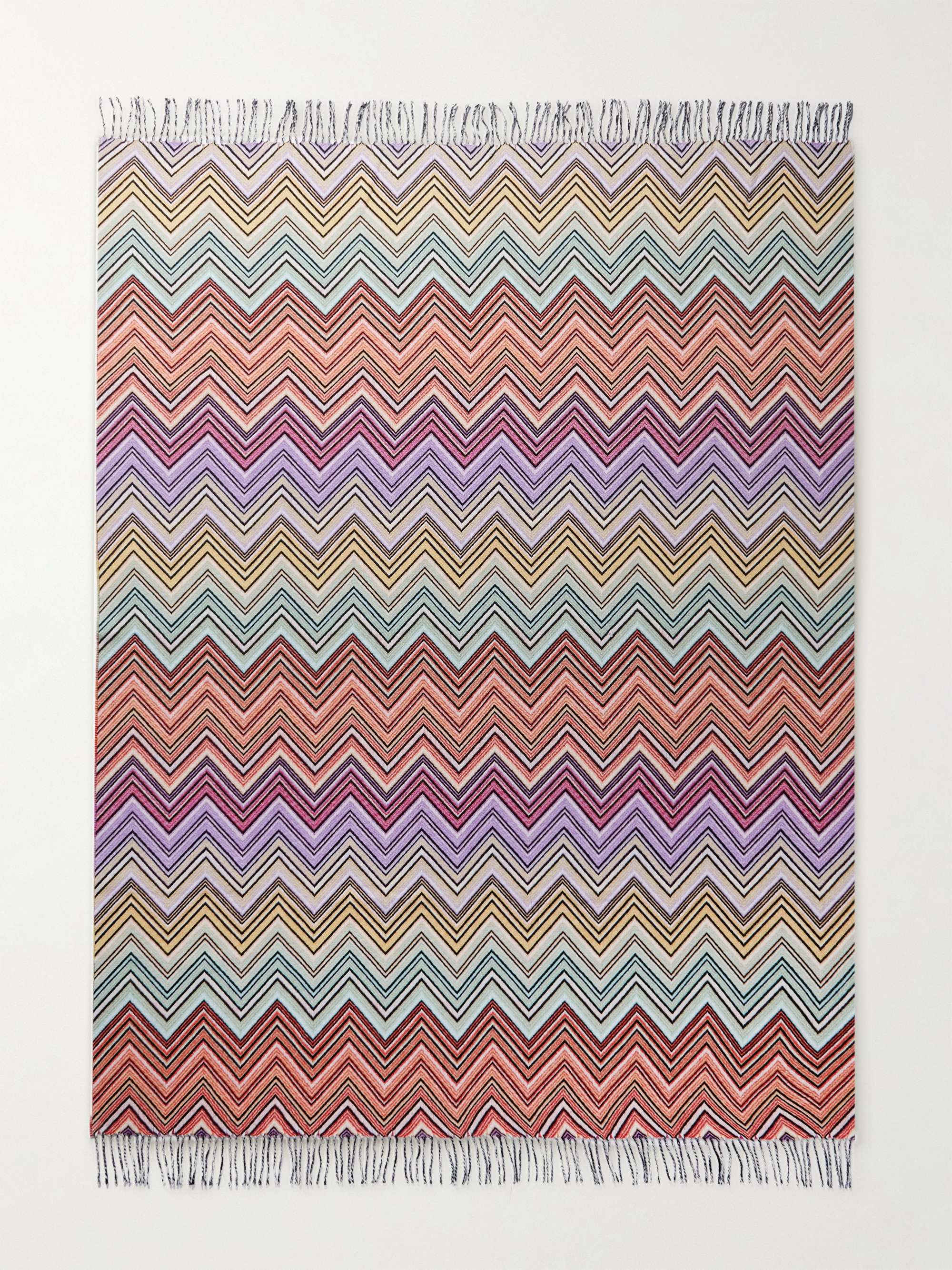 MISSONI HOME Perseo Fringed Wool and Cashmere-Blend Throw