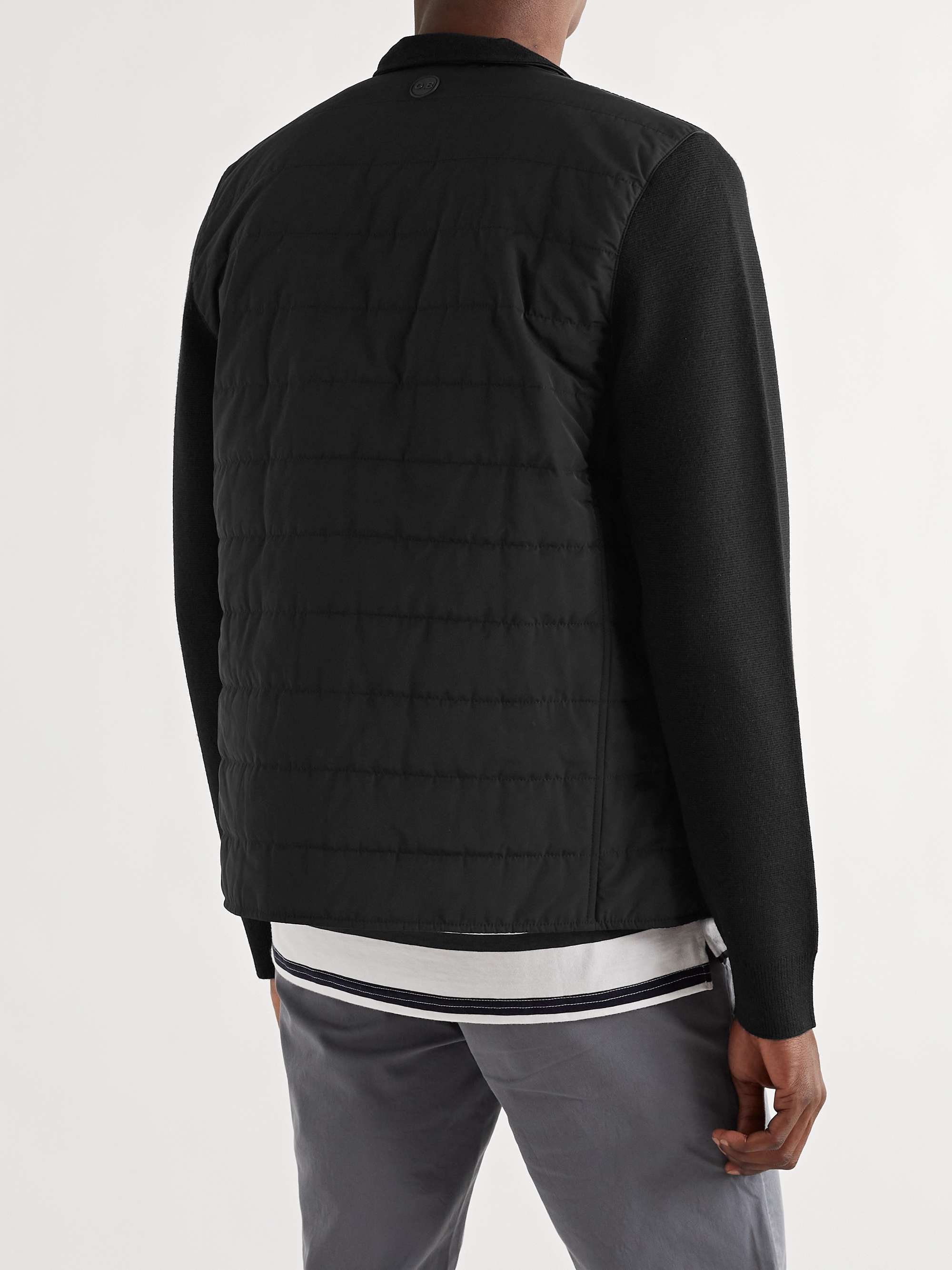 ORLEBAR BROWN Downtown Capsule Terence Quilted Shell and Wool Jacket