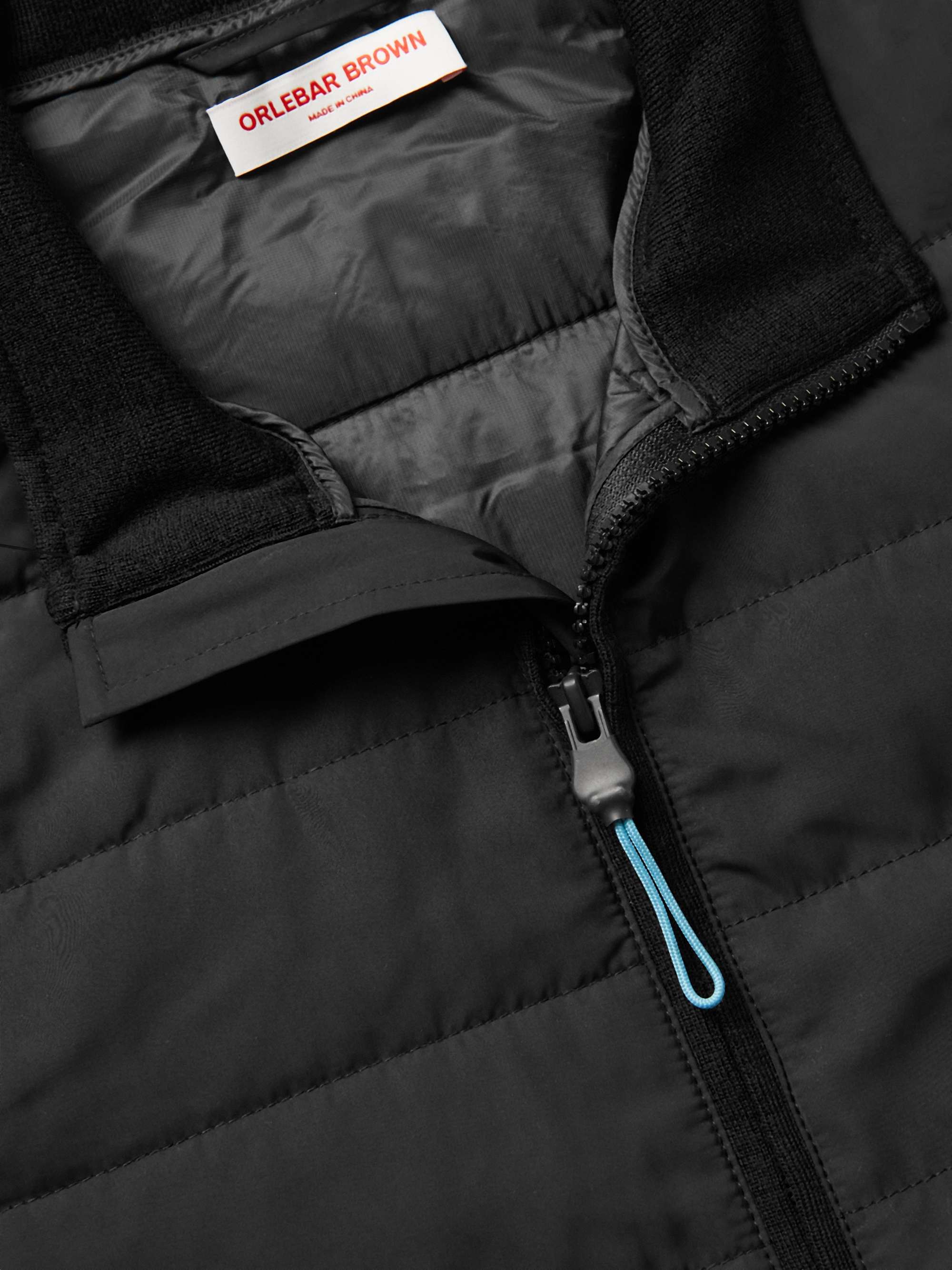 ORLEBAR BROWN Downtown Capsule Terence Quilted Shell and Wool Jacket