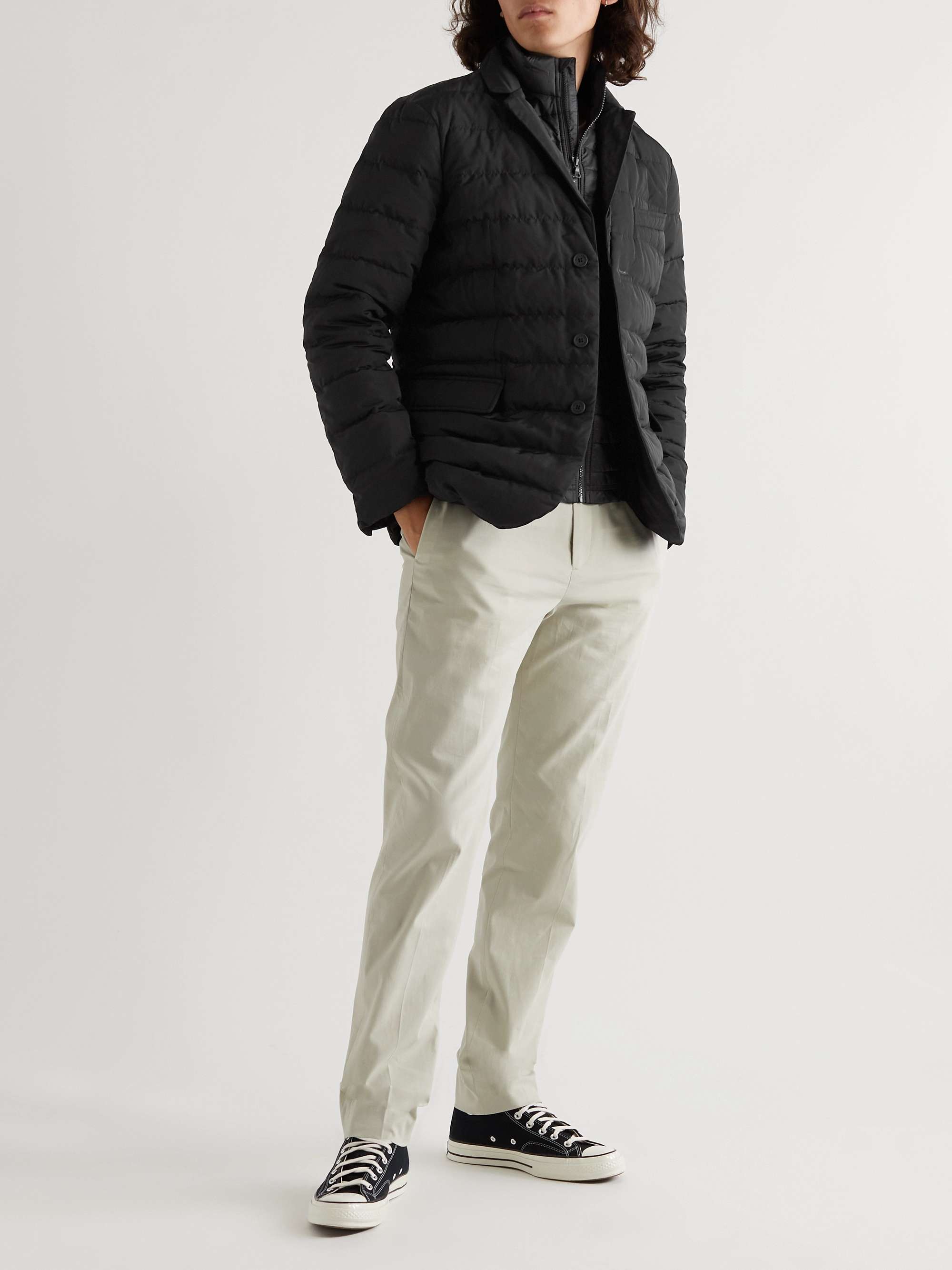 ORLEBAR BROWN Downtown Capsule Jarrell Layered Quilted Shell Down Jacket