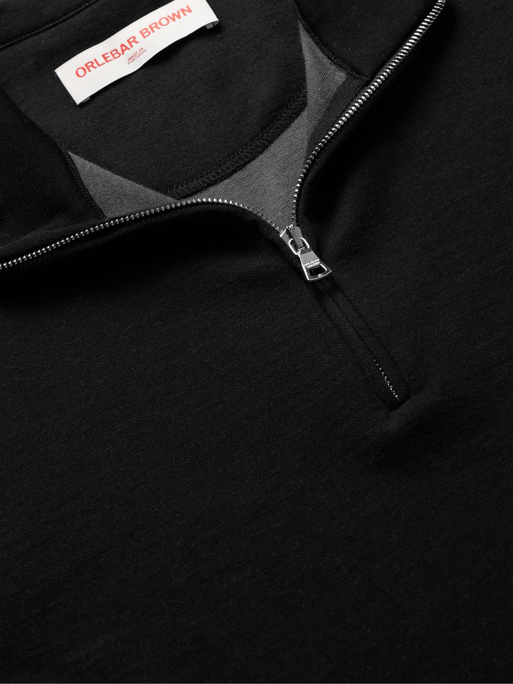 ORLEBAR BROWN Downtown Capsule Neilson Merino Wool-Blend Half-Zip Sweatshirt