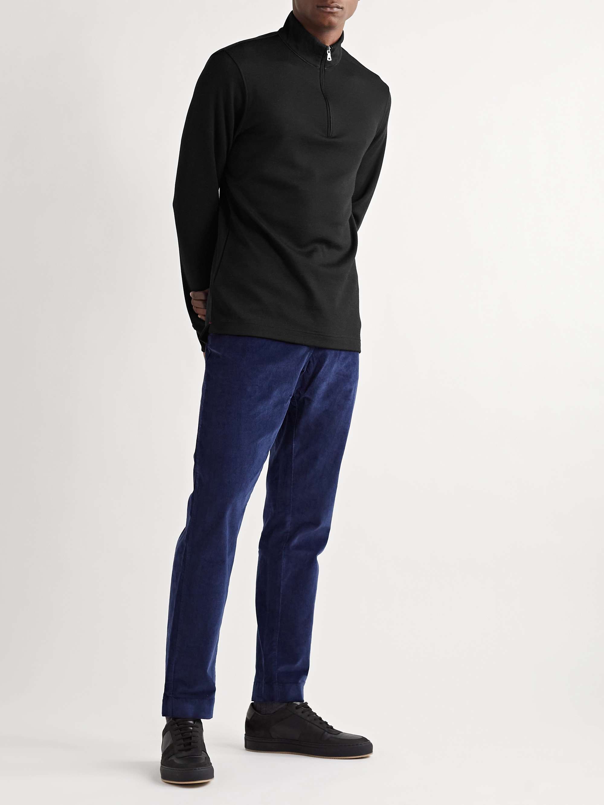 ORLEBAR BROWN Downtown Capsule Neilson Merino Wool-Blend Half-Zip Sweatshirt