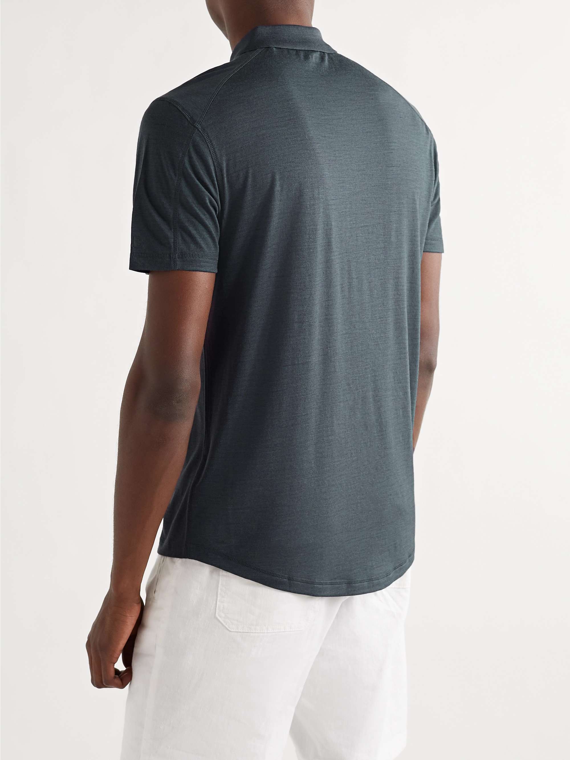 ORLEBAR BROWN Downtown Capsule Jarrett Merino Wool-Blend Jersey Polo Shirt