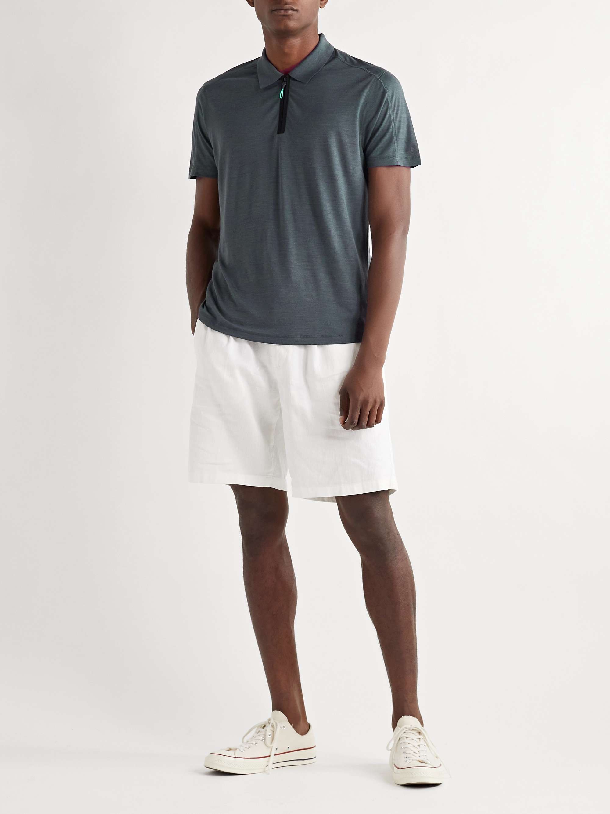 ORLEBAR BROWN Downtown Capsule Jarrett Merino Wool-Blend Jersey Polo Shirt