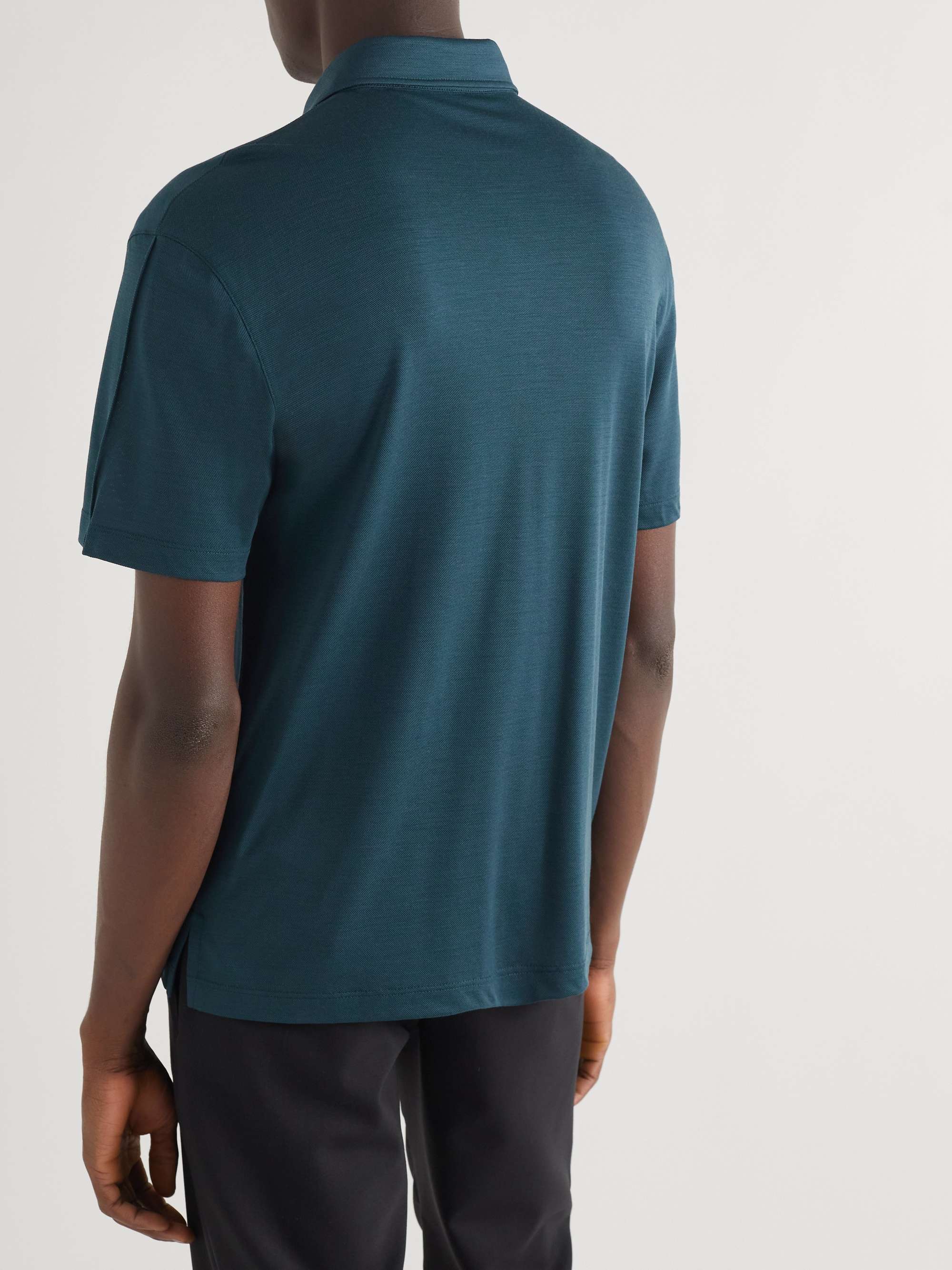 ZEGNA Wool-Piqué Polo Shirt