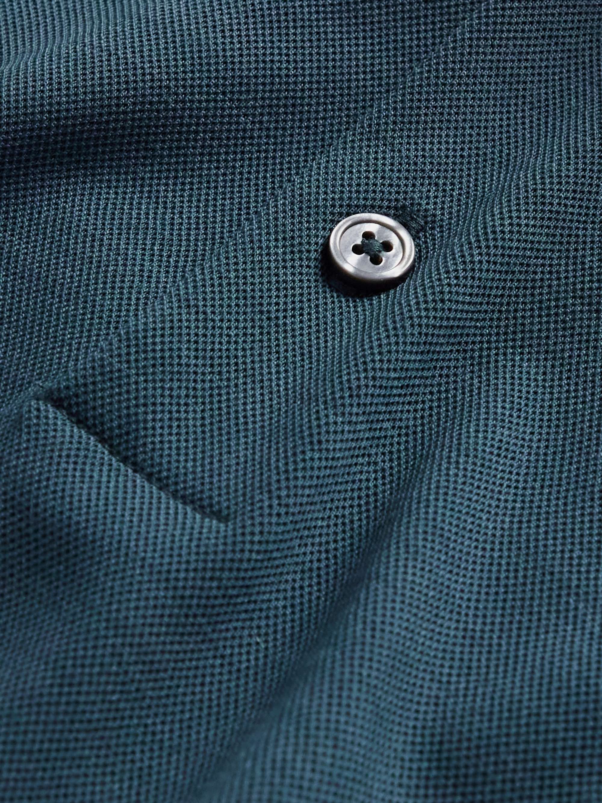 ZEGNA Wool-Piqué Polo Shirt
