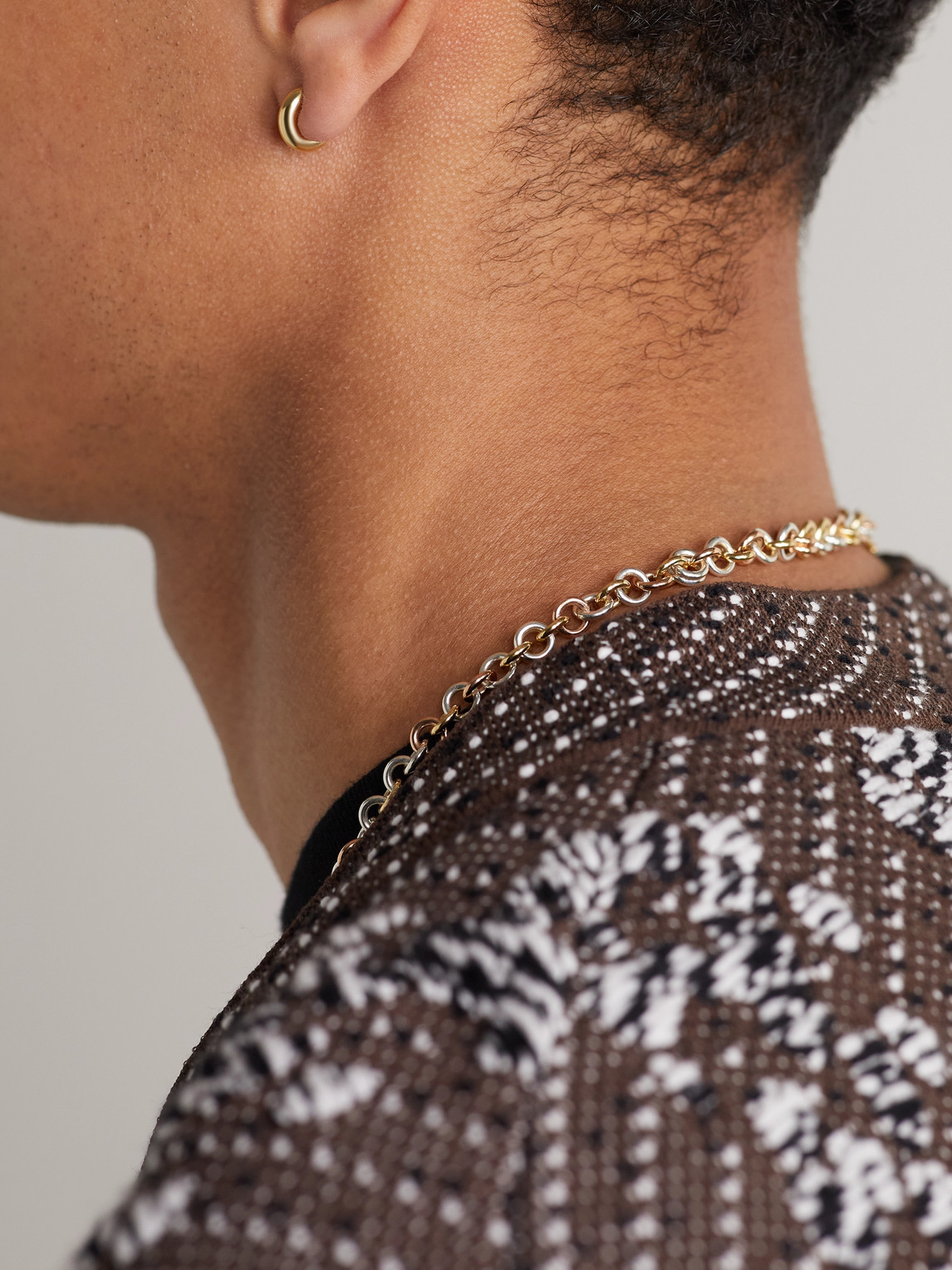 Spinelli Kilcollin Mini Macrohoop Gold Single Hoop Earring In Gold
