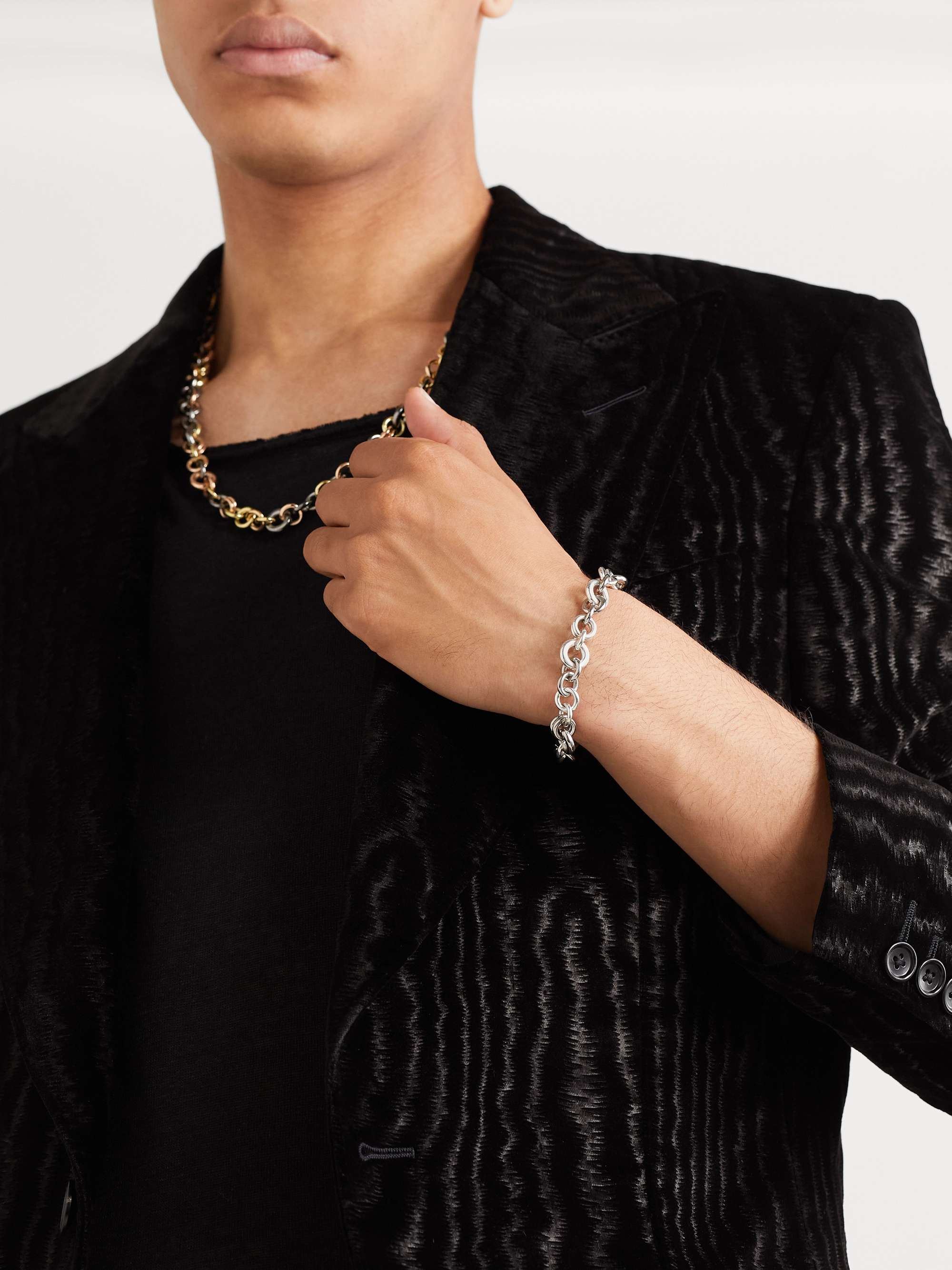 SPINELLI KILCOLLIN Blackened Gold and Silver Bracelet